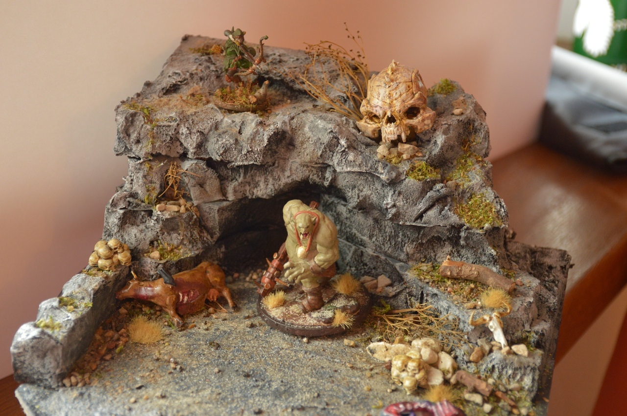 Kongre and his favorite cave. A Tale of Two Brothers from Cheat Patty - My, Dungeons & dragons, Terrane, Miniature, Painting miniatures, Story, Tabletop role-playing games, Longpost