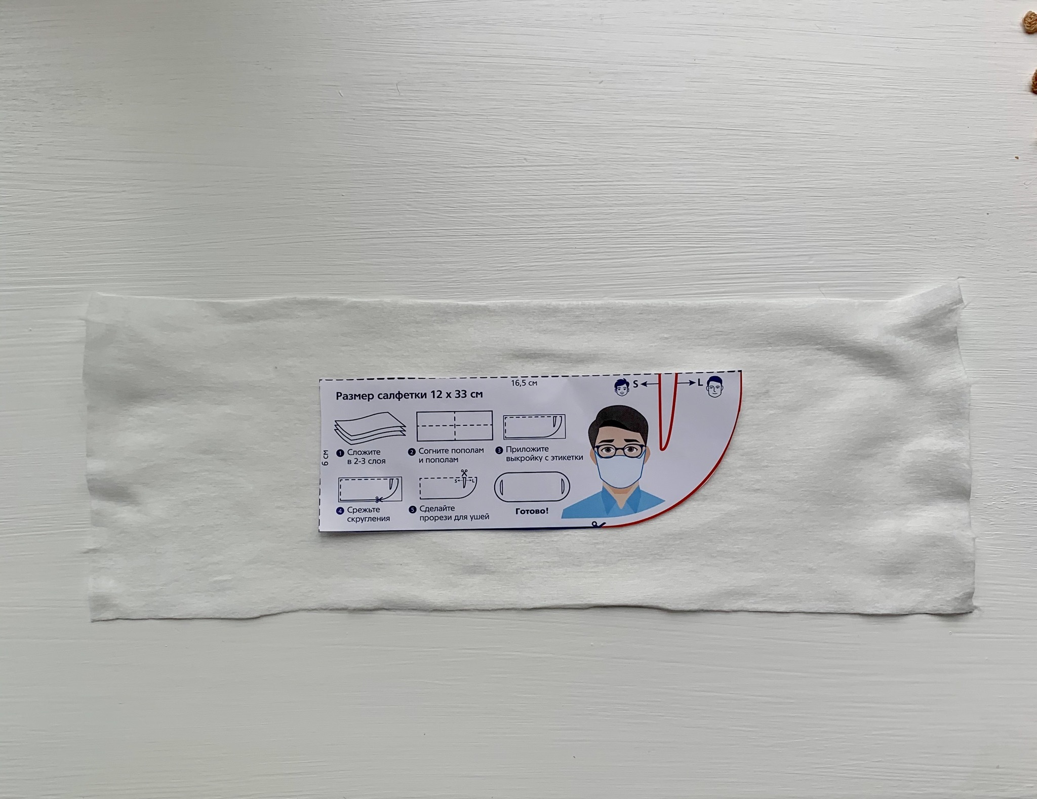 Test report on the product “Disposable individual barrier wipes” - My, Coronavirus, Mask, Epidemic, Protection, The medicine, Continuation, Fine, Longpost