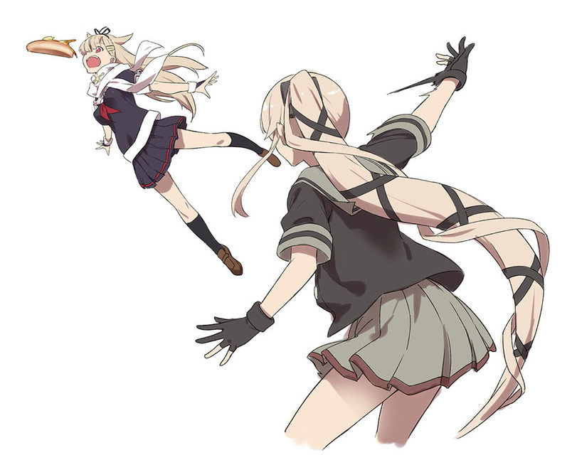 Yura and Yuudachi - Kantai collection, Anime, Anime art, Yura, Yuudachi