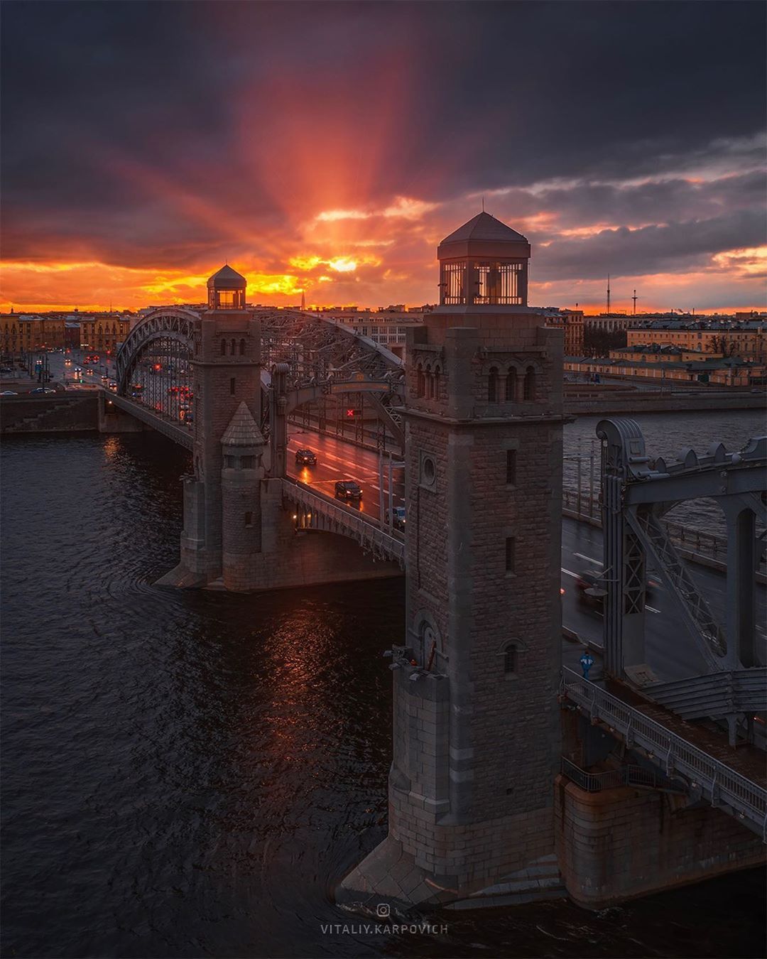 Bolsheokhtinsky Bridge - Saint Petersburg, Bolsheokhtinsky bridge