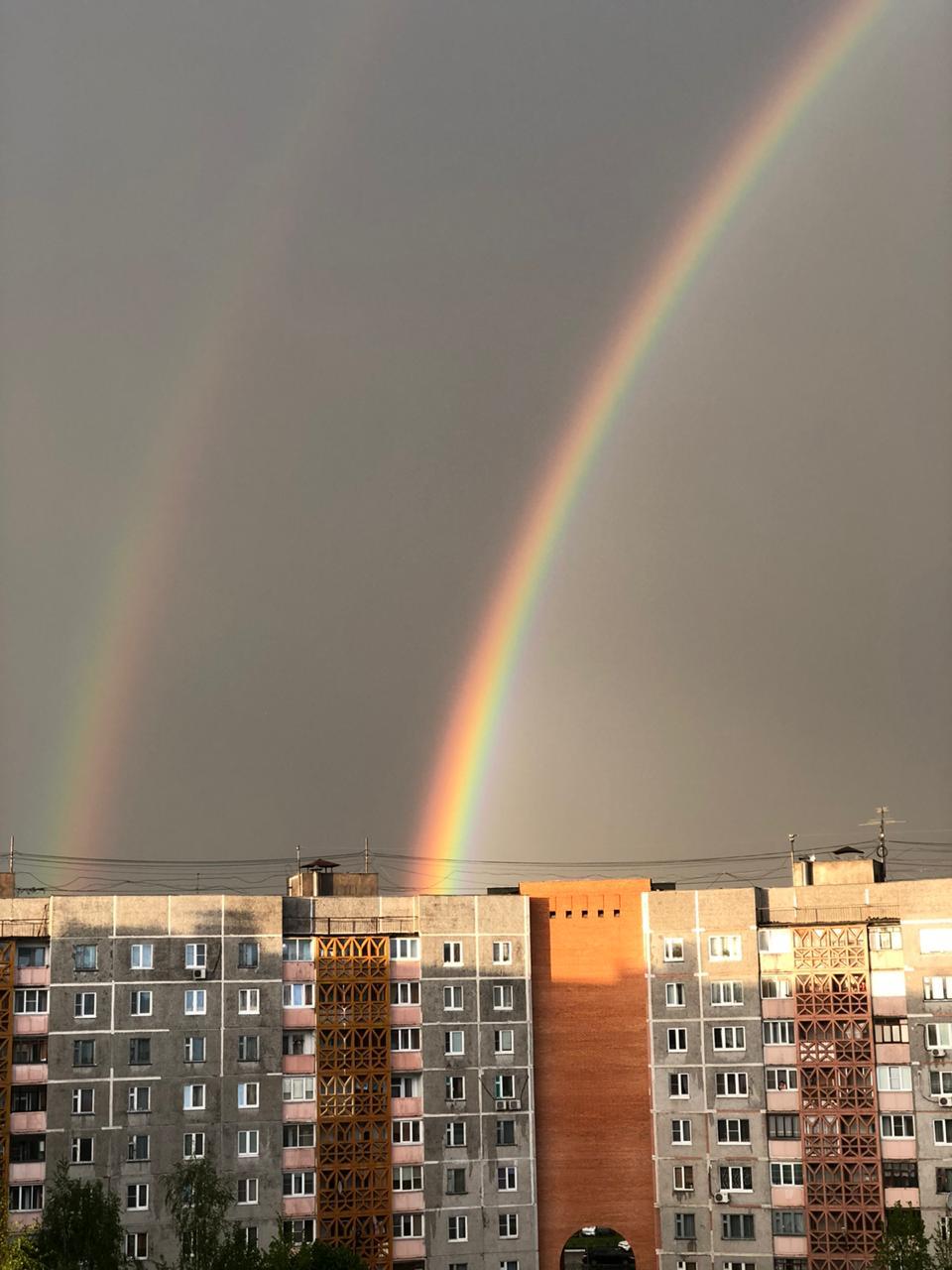 Rainbow - My, Rainbow, The photo, Nature, Longpost, Double Rainbow