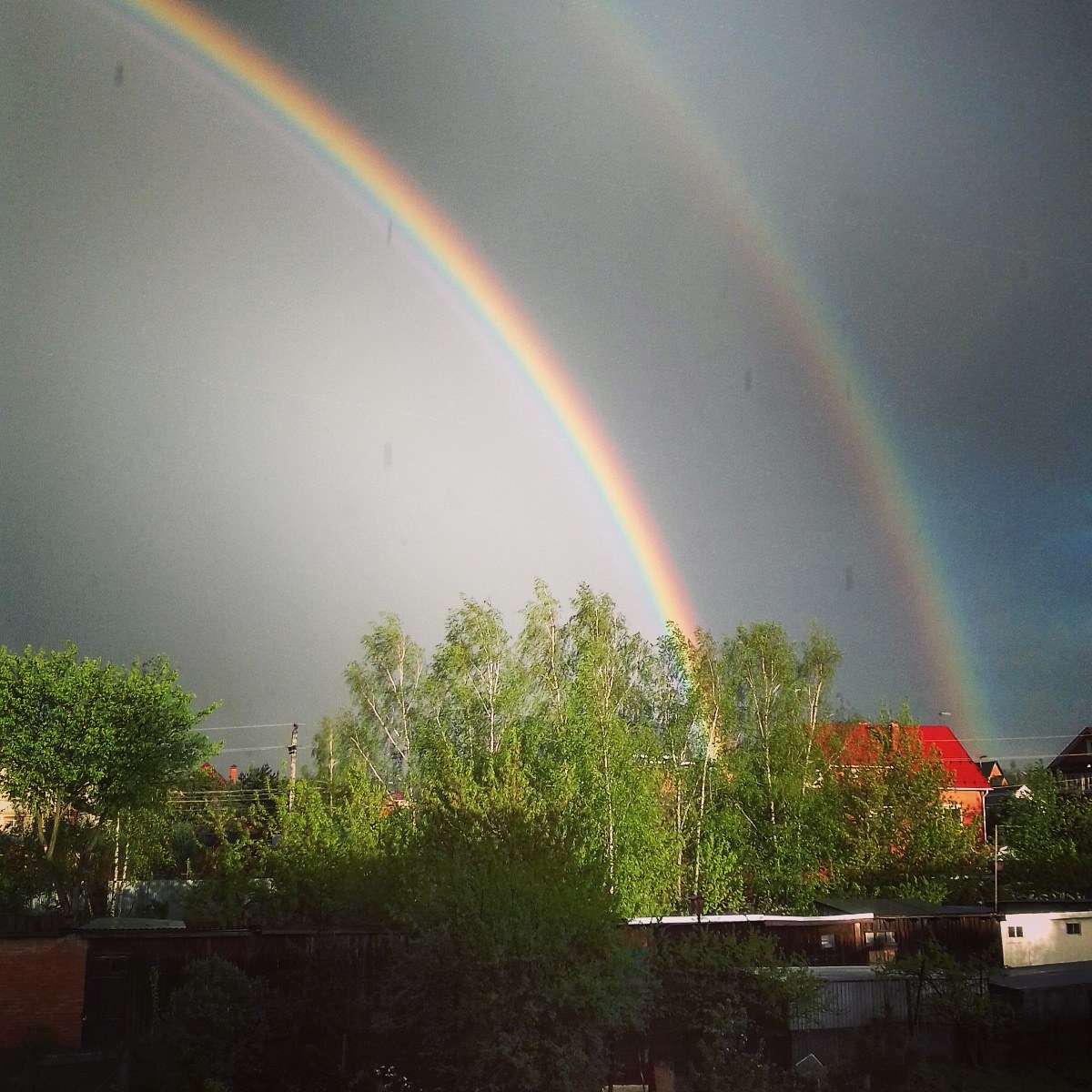 Rainbow - My, Rainbow, The photo, Nature, Longpost, Double Rainbow