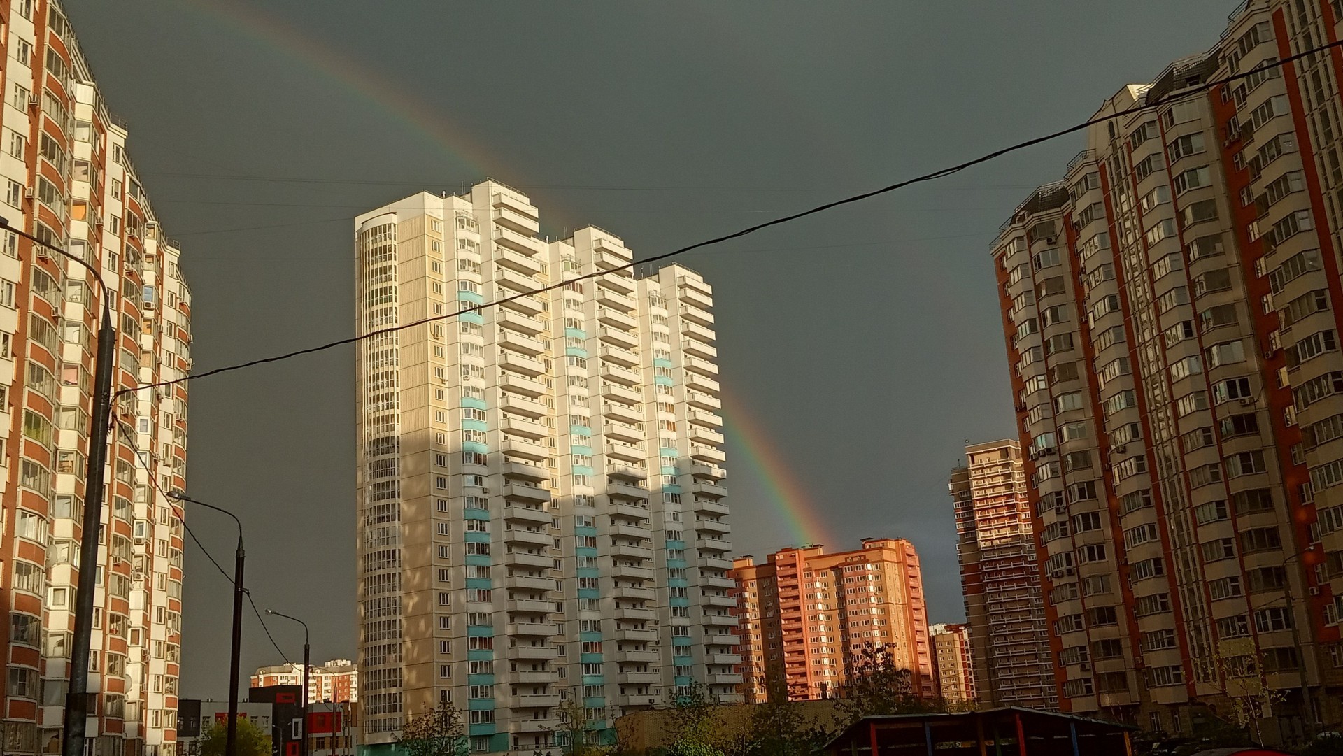 Reply to the post “This is how it turned out to be captured” - the Red Square, Rainbow, The photo, St. Basil's Cathedral, Reply to post, Longpost