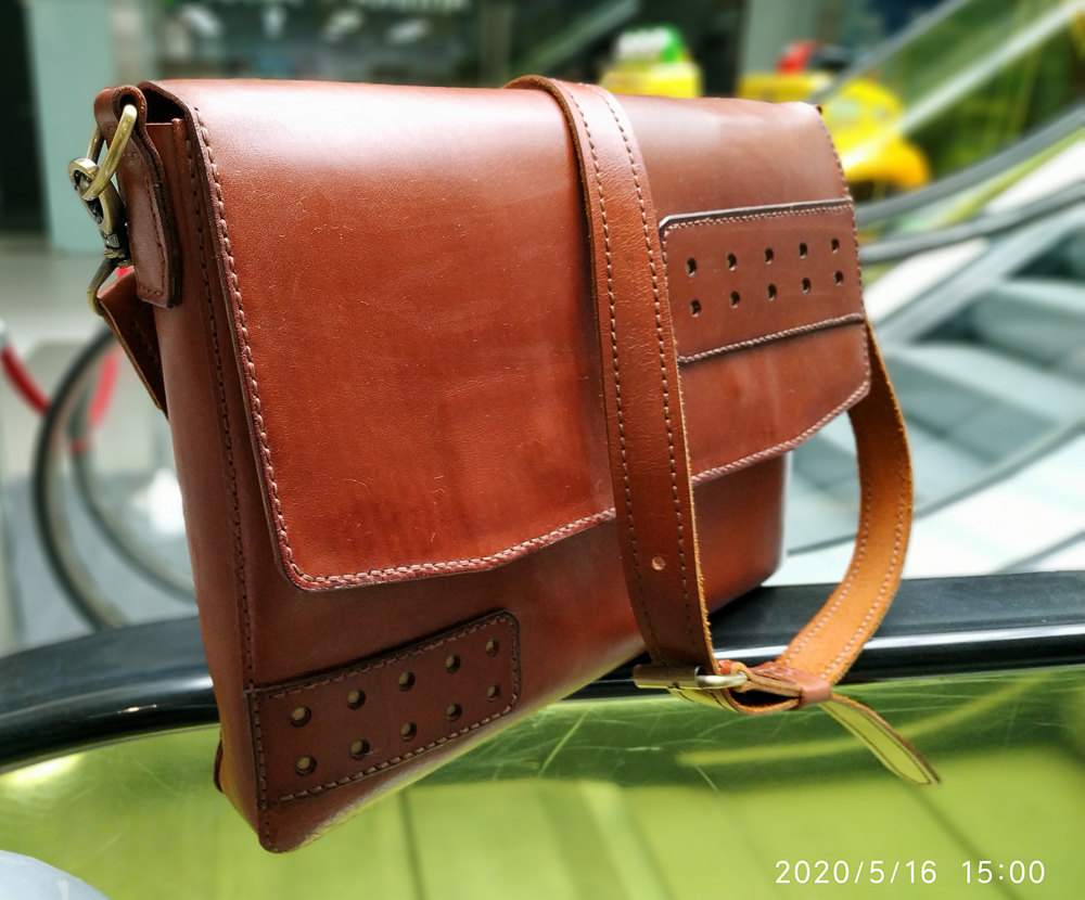 Bag-tablet. Genuine Leather - My, With your own hands, Сумка, Leather, Craftsmen, Longpost, Needlework without process