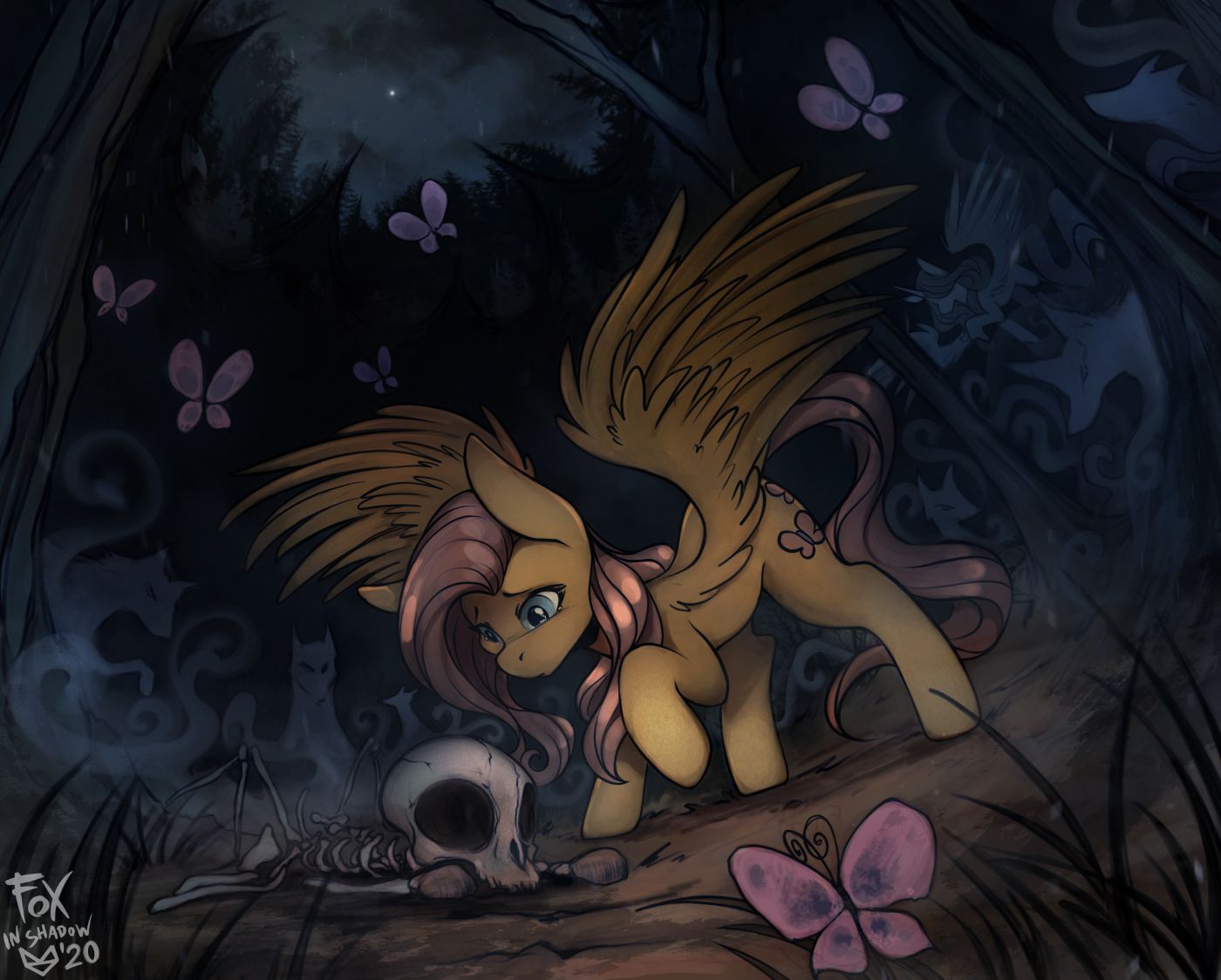 Damn, I took a walk in the forest... - My little pony, Fluttershy, MLP Sad, Foxinshadow