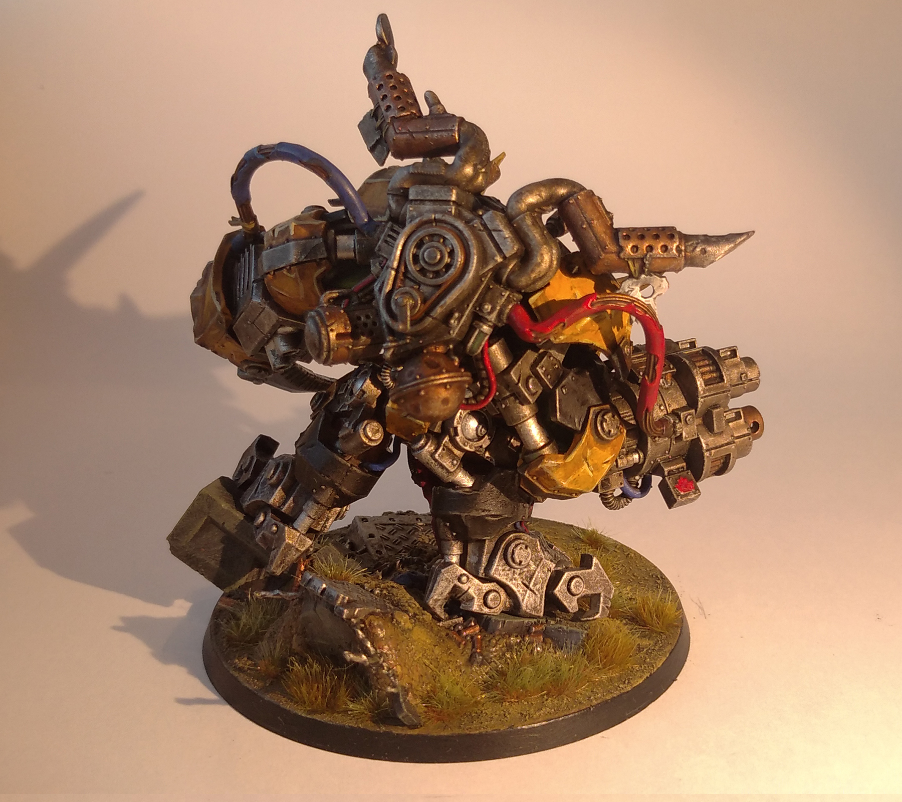 Ghazghkull Trakka - My, Warboss, Orcs, Painting miniatures, Wh miniatures, GIF, Longpost