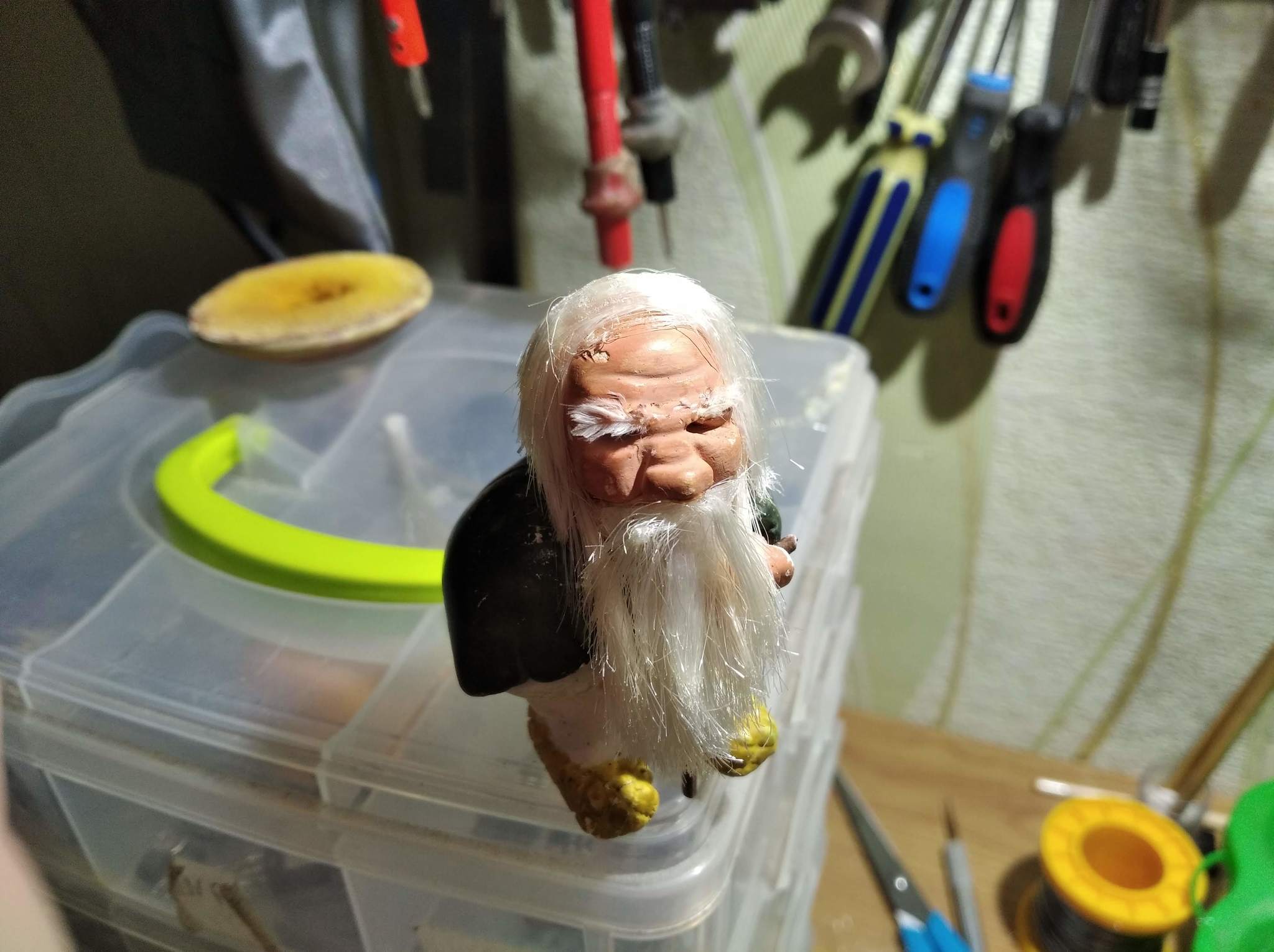 Old Man-Borovichok - My, Crafts, Gypsum, Video, Longpost, Borovik