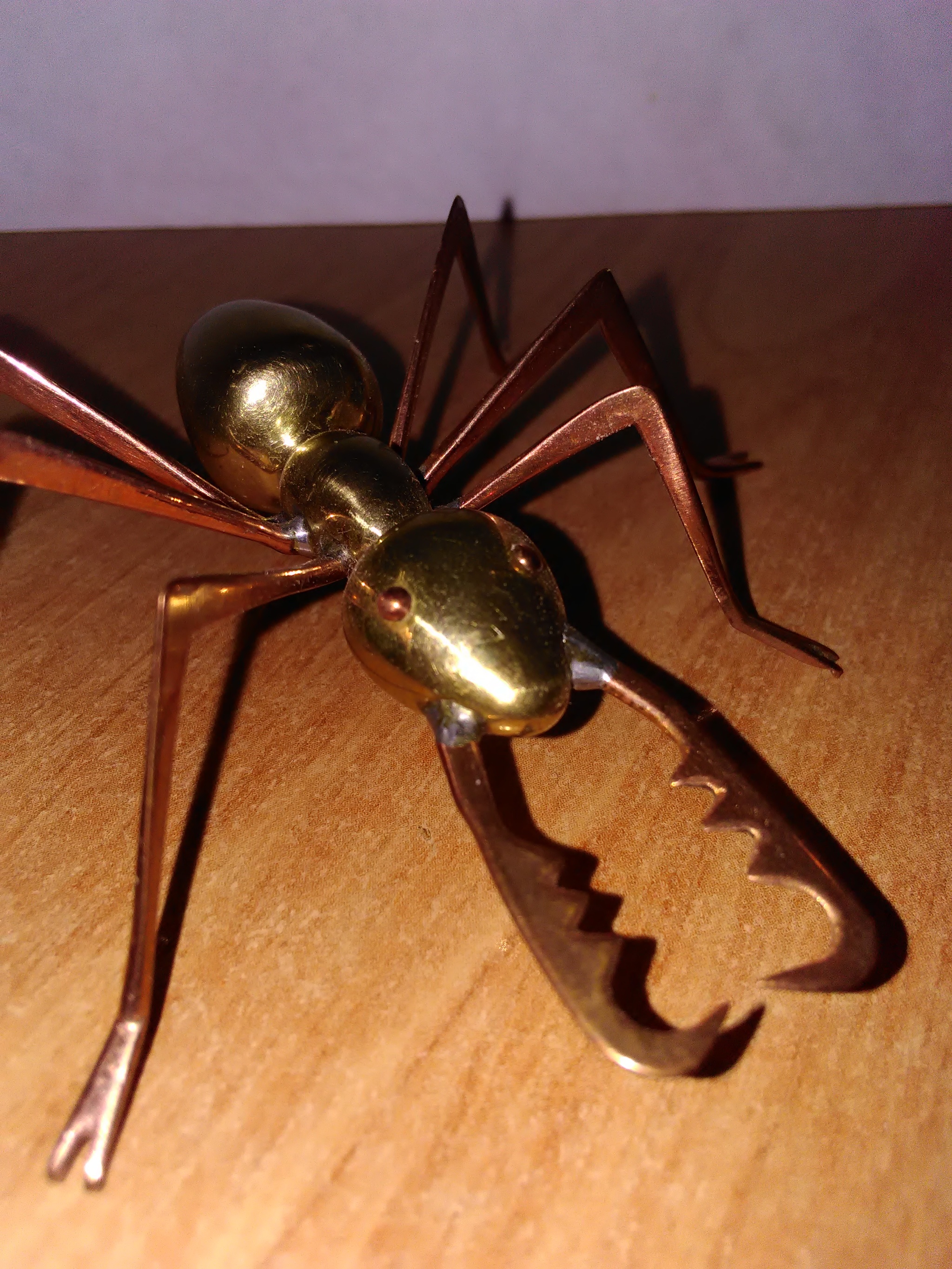 All-metal ant - My, With your own hands, Metalworking, Crafts, Handmade, Soldering, Longpost, Needlework without process