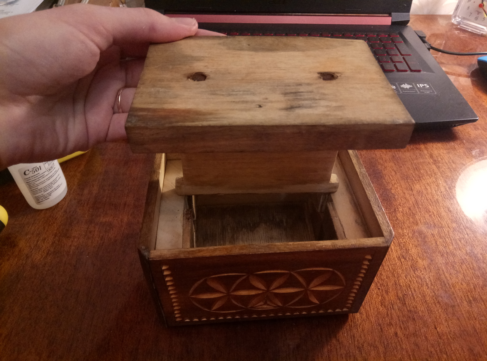 Unusual carved box - My, Casket, Defense mechanisms, Longpost