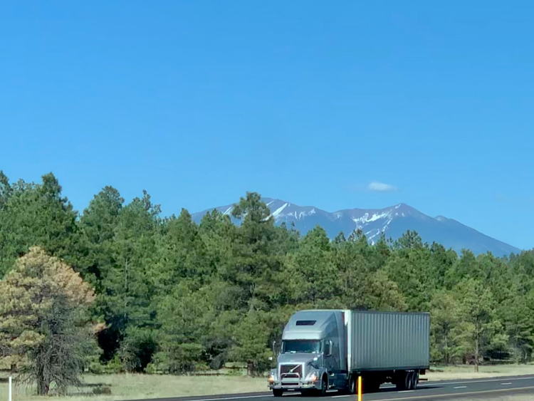 Frozen Arizona. 13/5/2020 Flagstaff,AZ - My, Travels, USA, Truck, Volvo