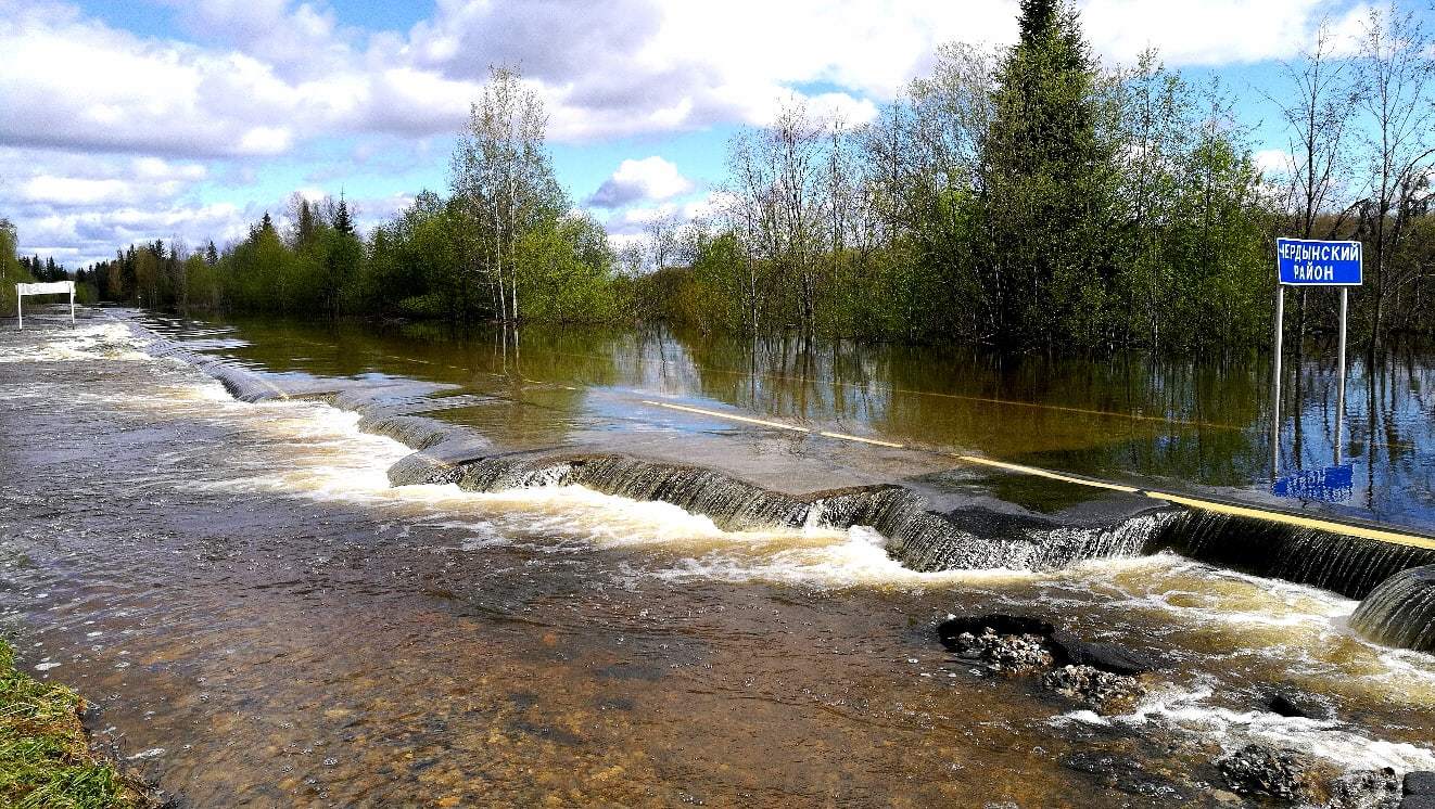 Flood Cherdynsky district, Perm region - Cherdyn, Flood, Spring, Потоп, Perm Territory, Longpost