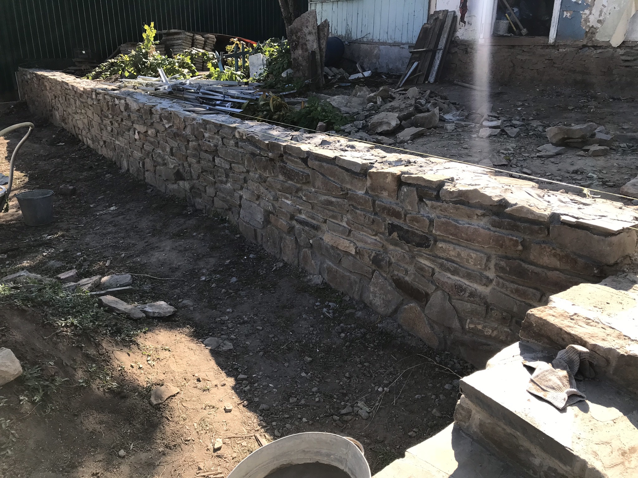 Stone wall - My, A rock, Masonry, Rubble, Building, Plastun, Longpost