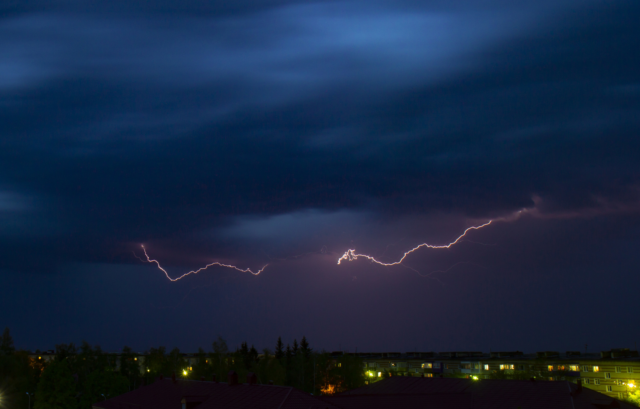 Lightning - My, Lightning, Thunderstorm, Spring, The photo, Longpost