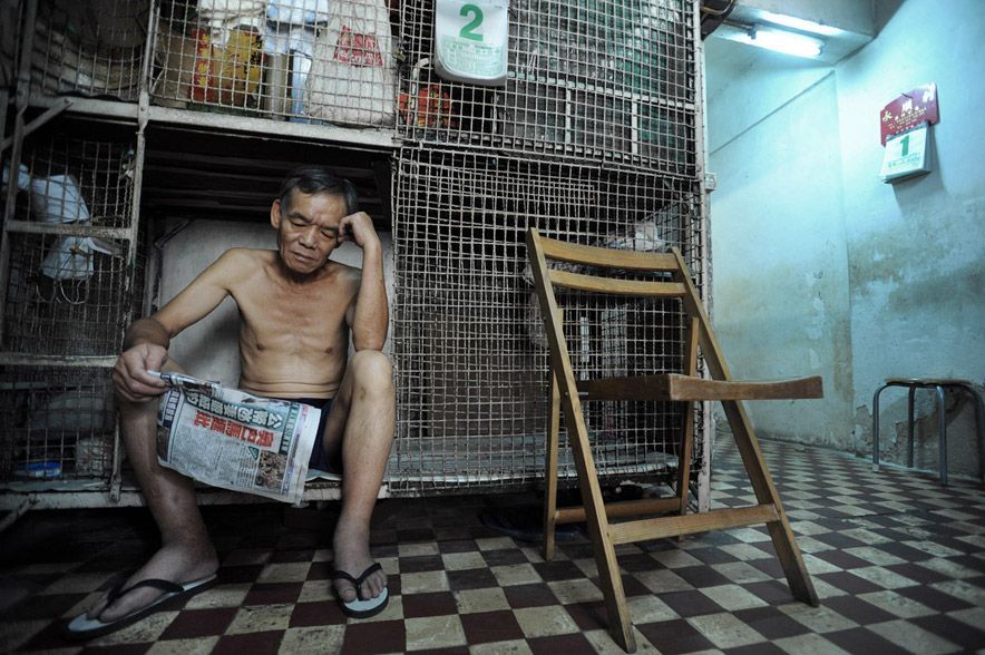 Life in dog cages in Hong Kong - Hong Kong, Lodging, Poverty, Dormitory, The photo, Longpost