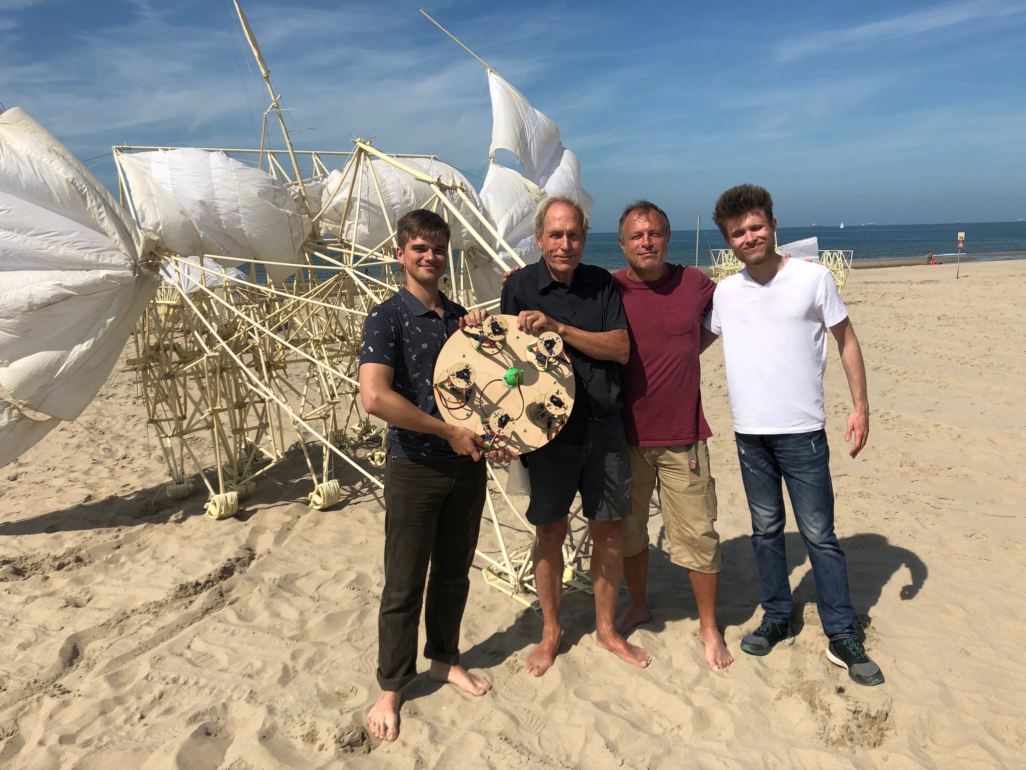 In Theo Jansen's beach workshop - My, Engineering, Random, Longpost