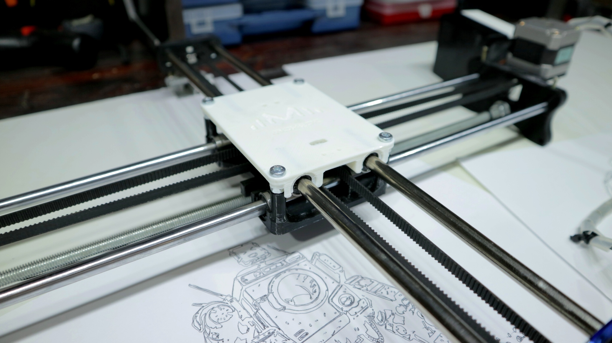 Robot artist on Arduino Uno - My, Arduino, Robot, Akw, Video, Longpost, Plotter