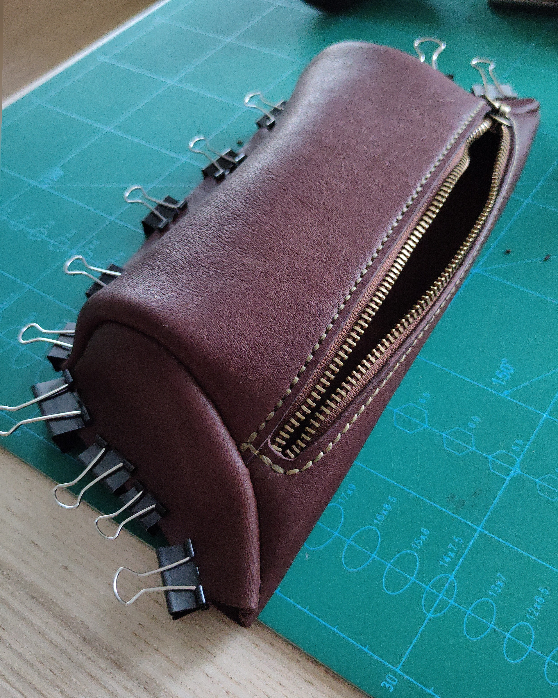 Purse - My, Leather products, Leather, Longpost