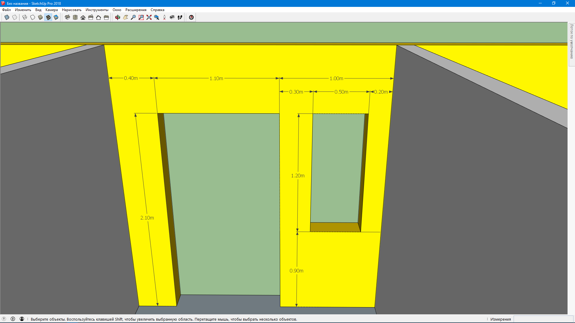 What should we build a house... Part 1 Let's draw and we'll live - My, House, Layout, SketchUp (program), Longpost