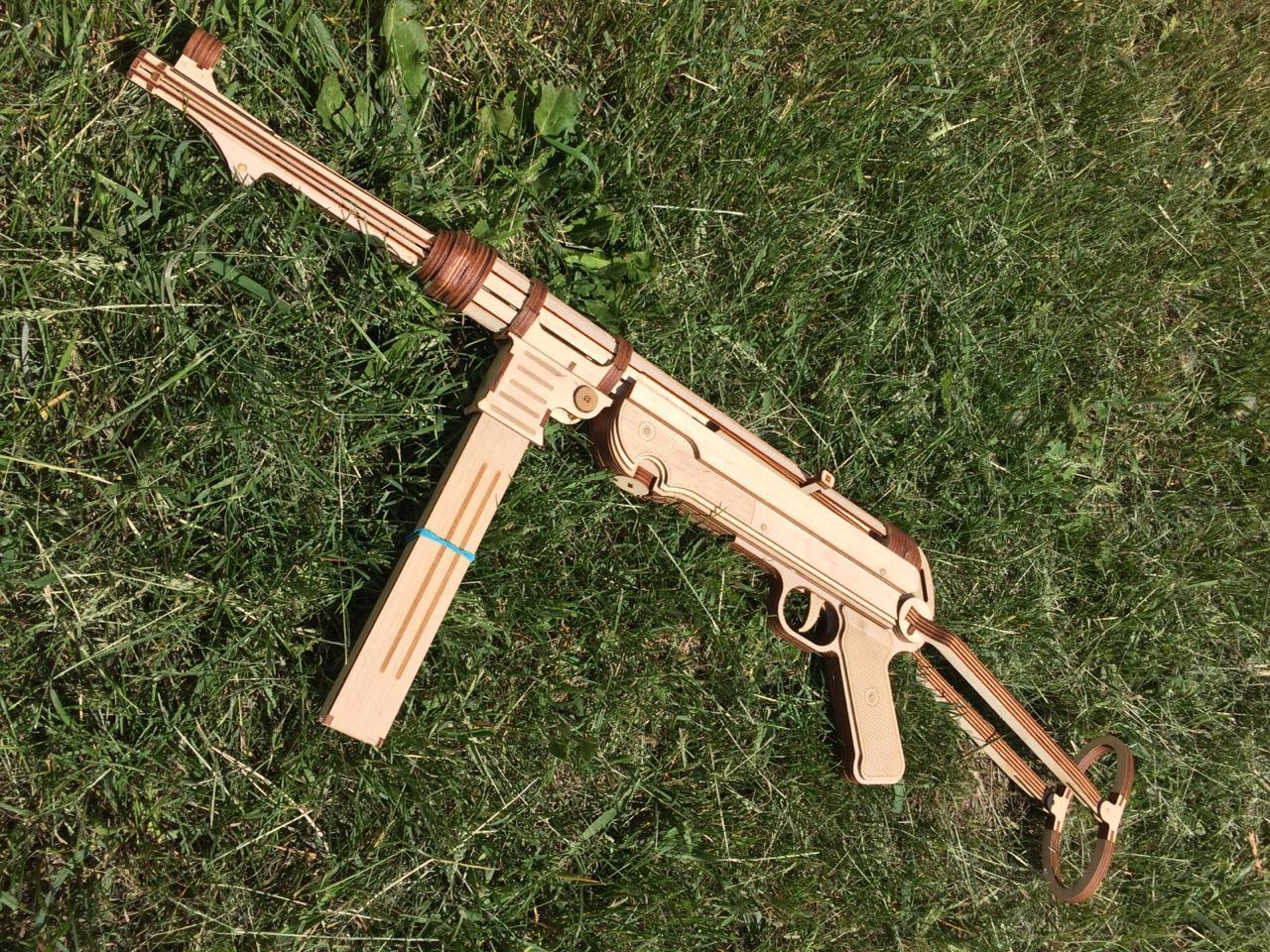 I decided to stretch my brain during self-isolation and made a construction set - My, 3D, Mp40, Plywood, Constructor, 3D modeling, Self-isolation, Longpost