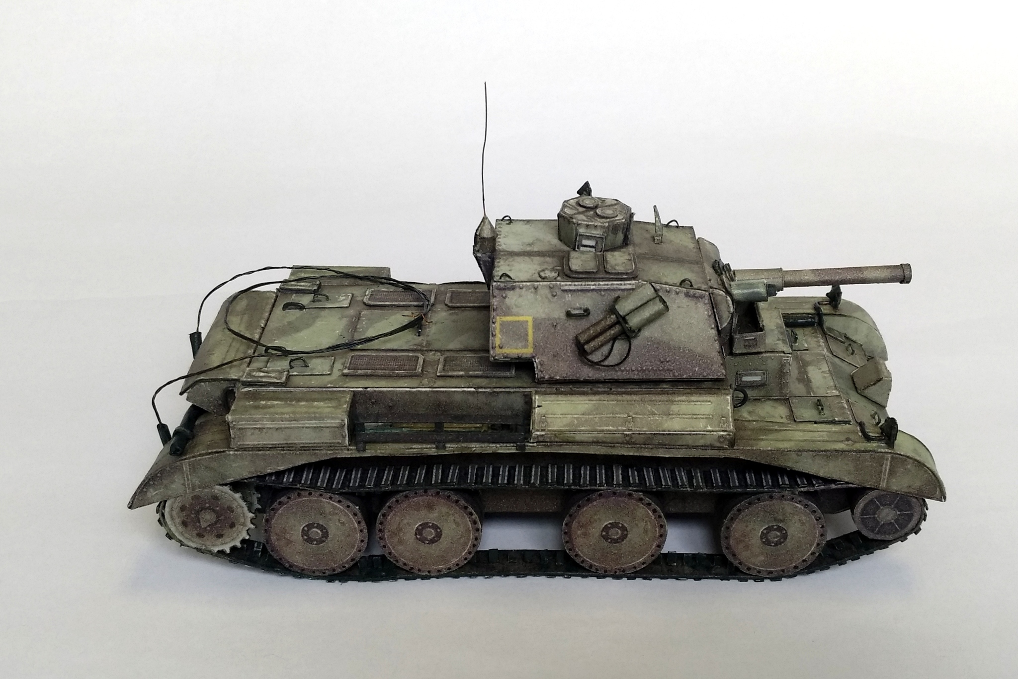 Cruiser Tank Mk.III A13 Mk.I. из бумаги. Масштаб 1:35. Steel generals 01  (War thunder) - Моё, Изделия из бумаги, Модели, Танки, Длиннопост