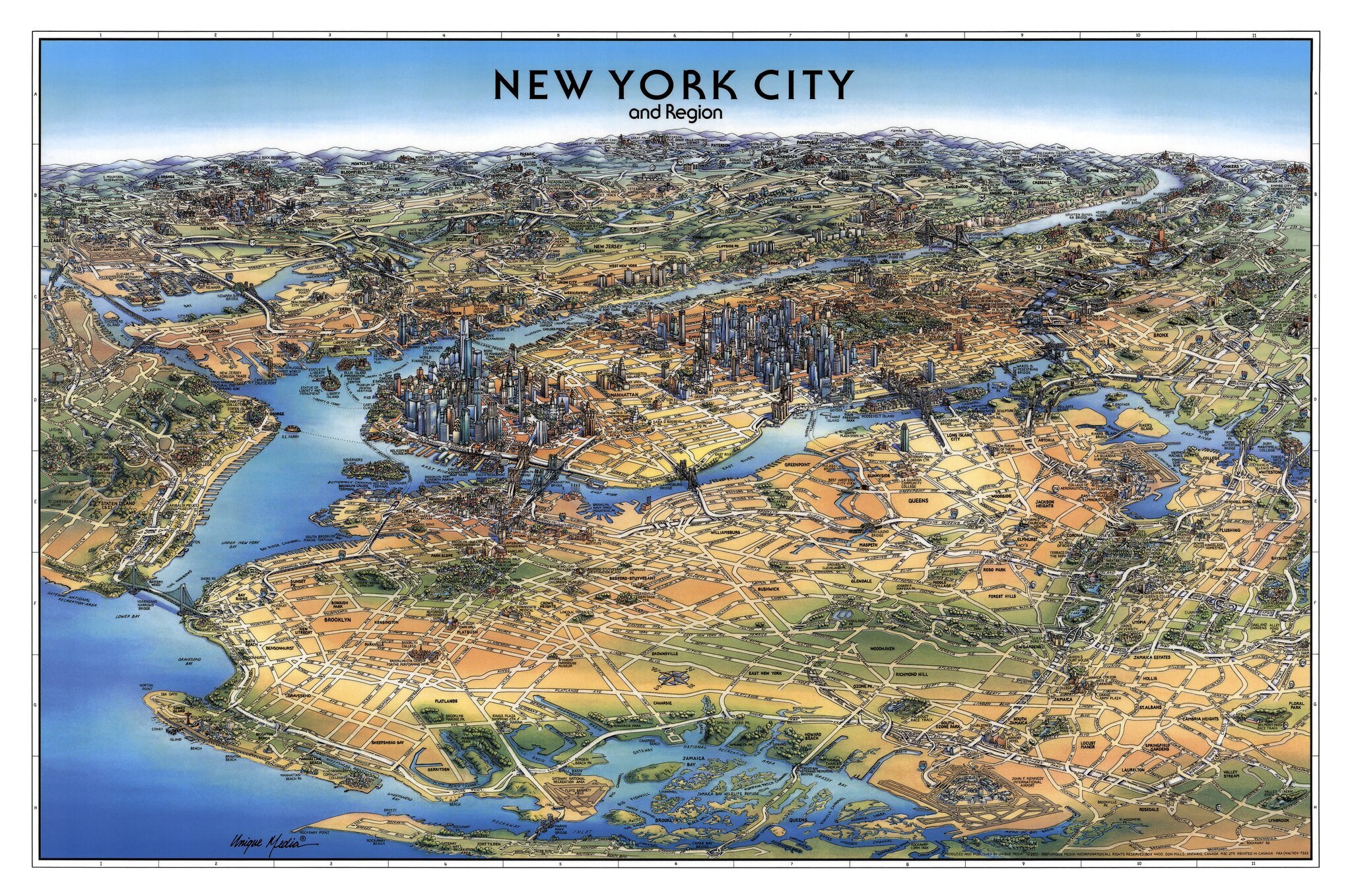 Maps from Unique Media Inc. (The second part) - Cards, Interesting, USA, Geography, Longpost