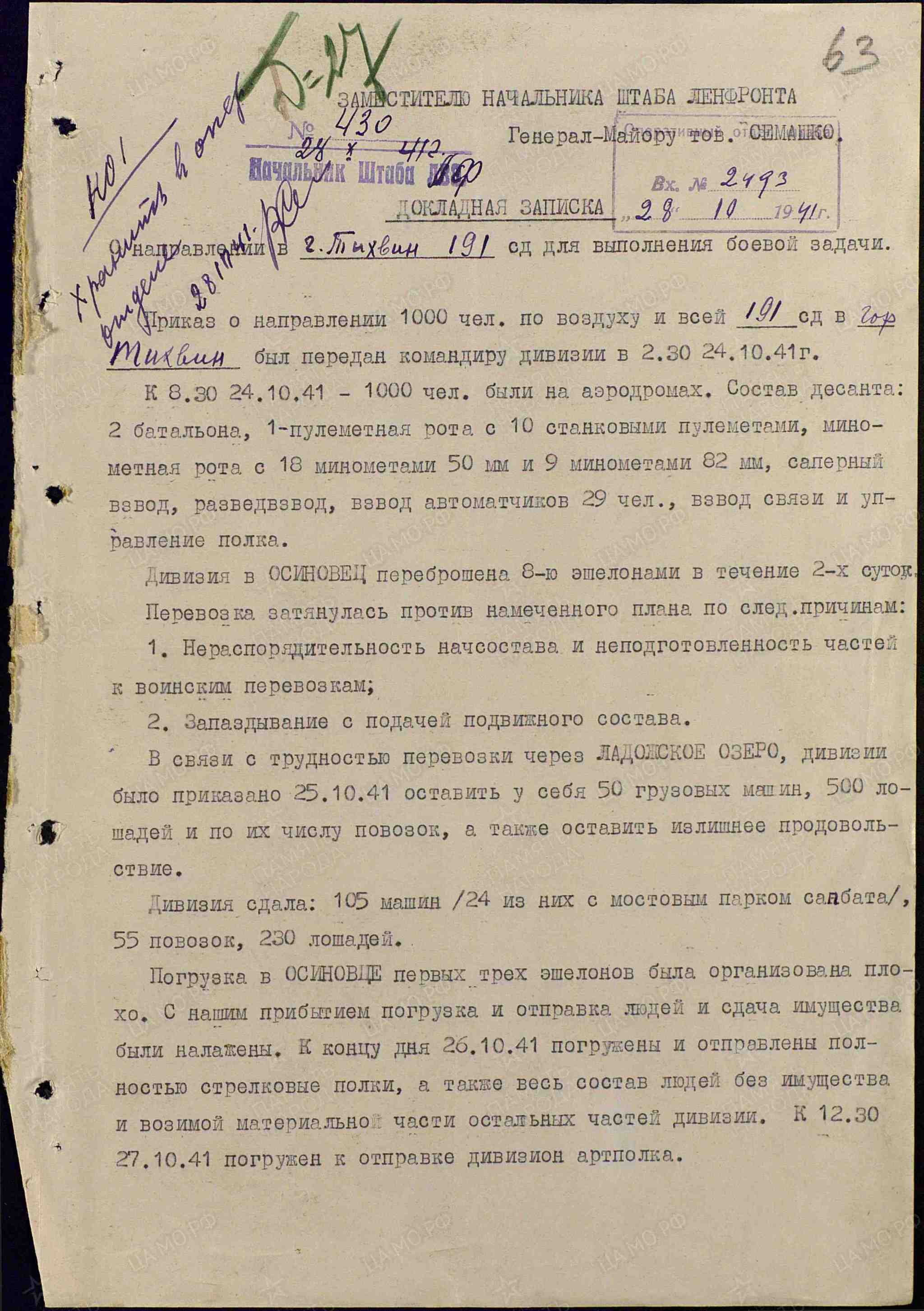 Хроника войны. Тихвин октябрь 41 - Великая Отечественная война, Архив, Длиннопост