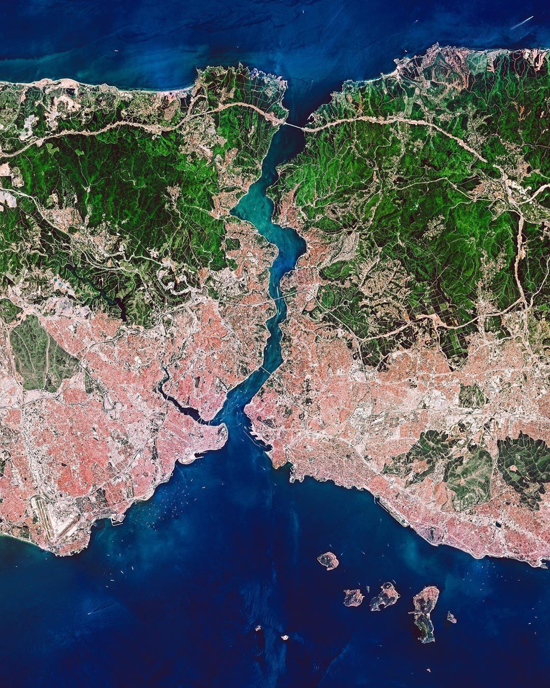 Istanbul - The photo, View from above, Turkey, Istanbul, Bosphorus