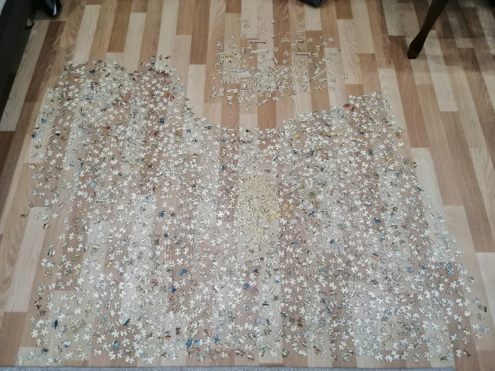 Puzzle 2000 pieces (but this is not accurate) - My, Puzzle, cat, Longpost