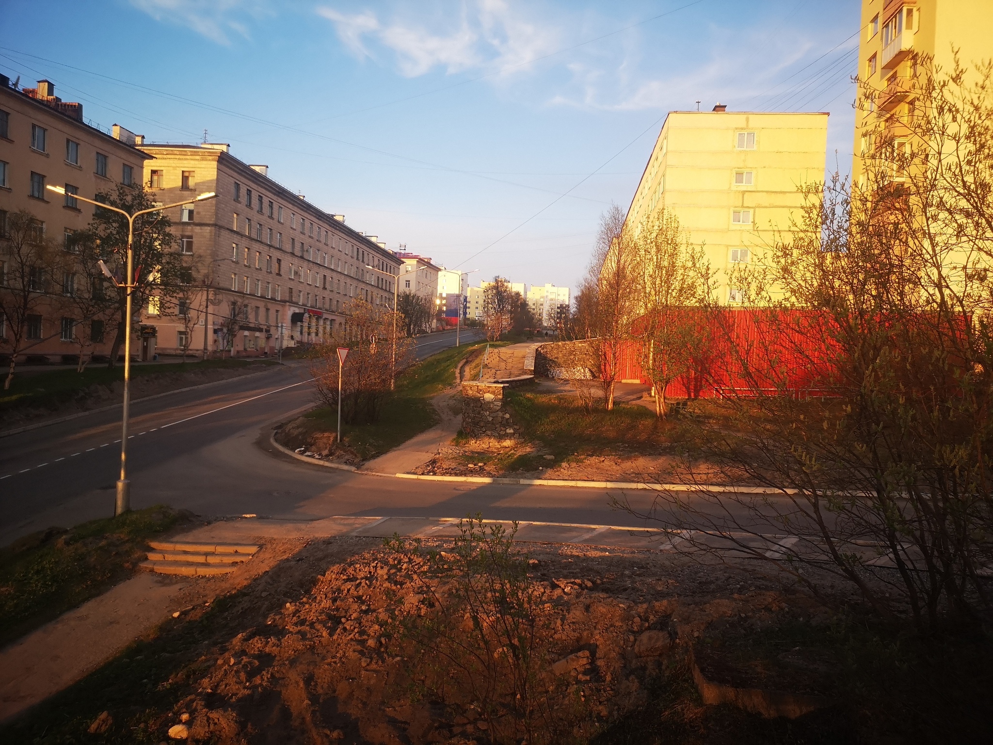 Polar day - Severomorsk, The photo, Town, Longpost, Night, Polar day