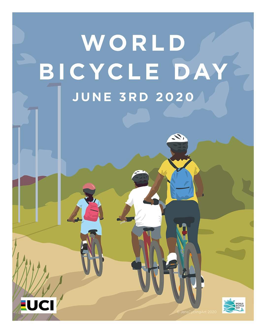 World Bicycle Day - A bike, Holidays, Poster, Longpost