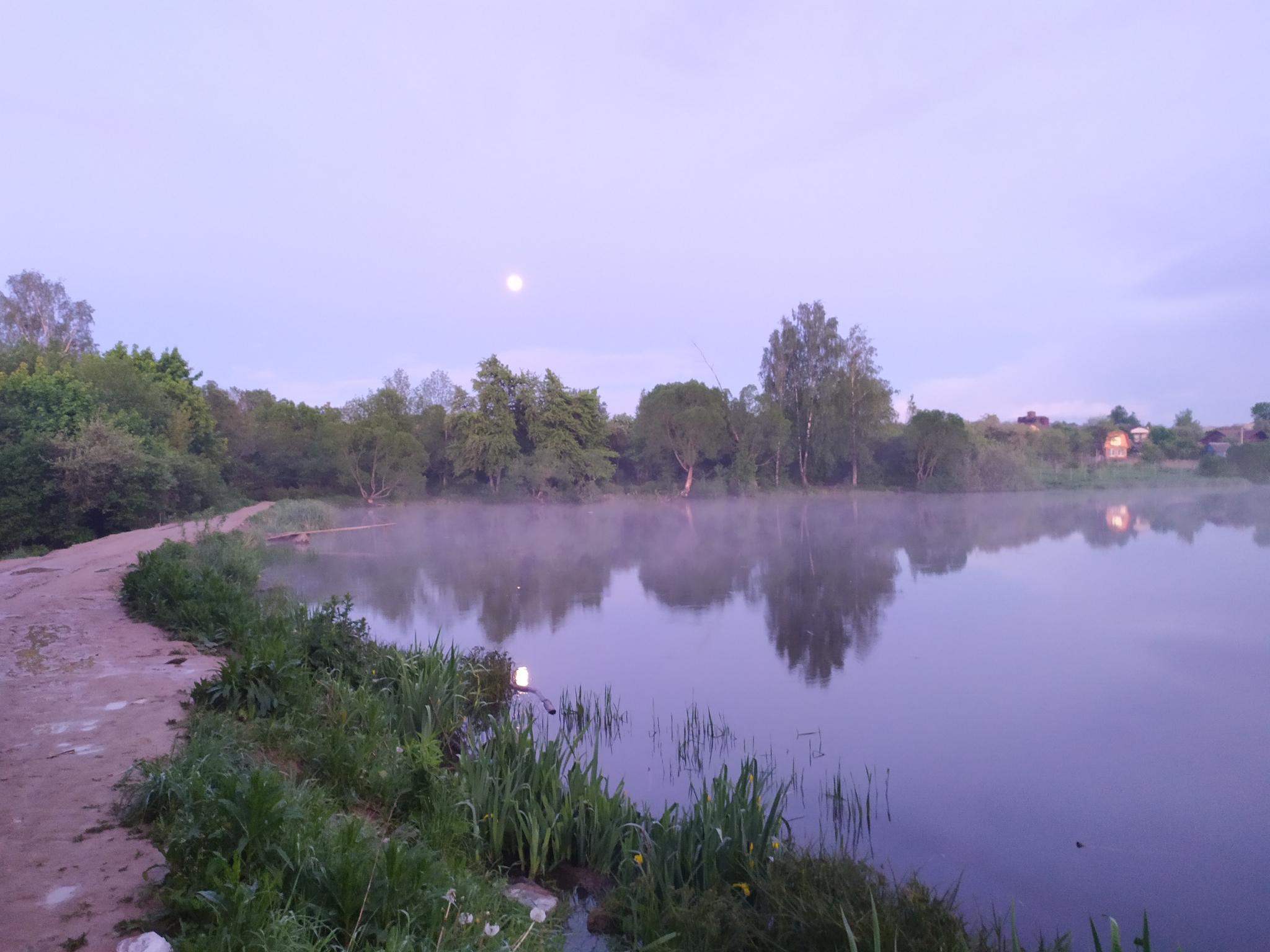 Evening fog over Smolensk Lake:3 - My, Smolensk, Lake, Fog, Longpost