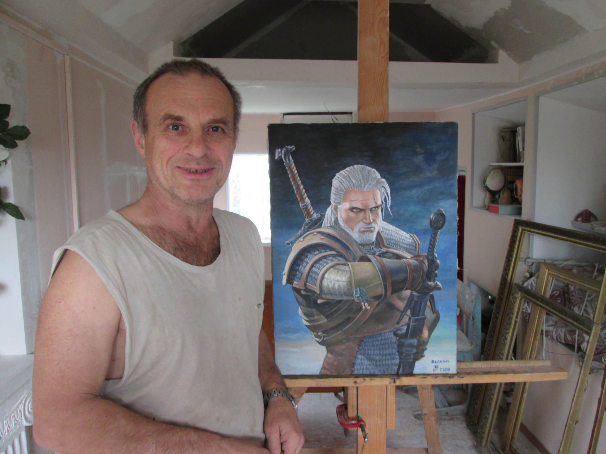 The Witcher - My, The Witcher 3: Wild Hunt, Artist, Canvas, Butter, Longpost