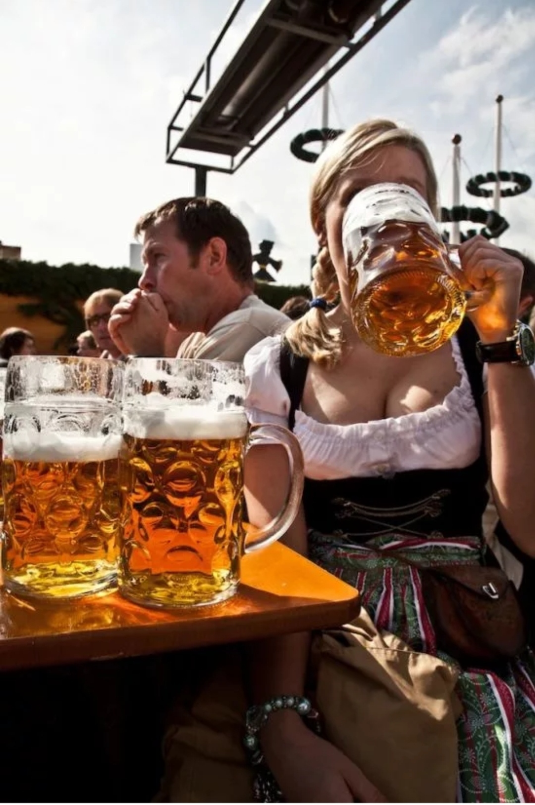 German girls. Oktoberfest - Girls, Germany, Oktoberfest, Beautiful girl, Beer, Blonde, Longpost