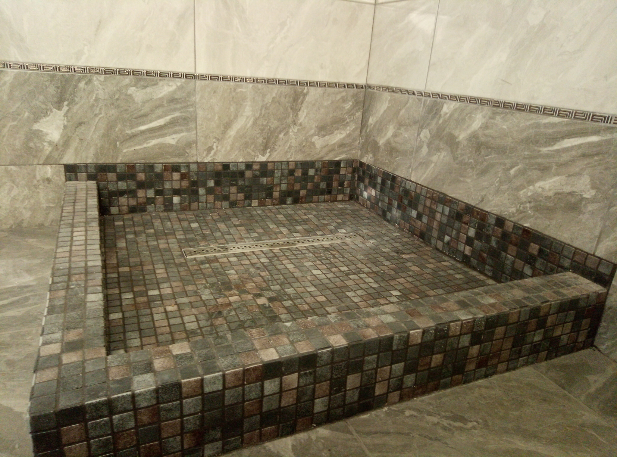 As I have promised) - My, Repair, Building, Longpost, Mosaic, Combined bathroom