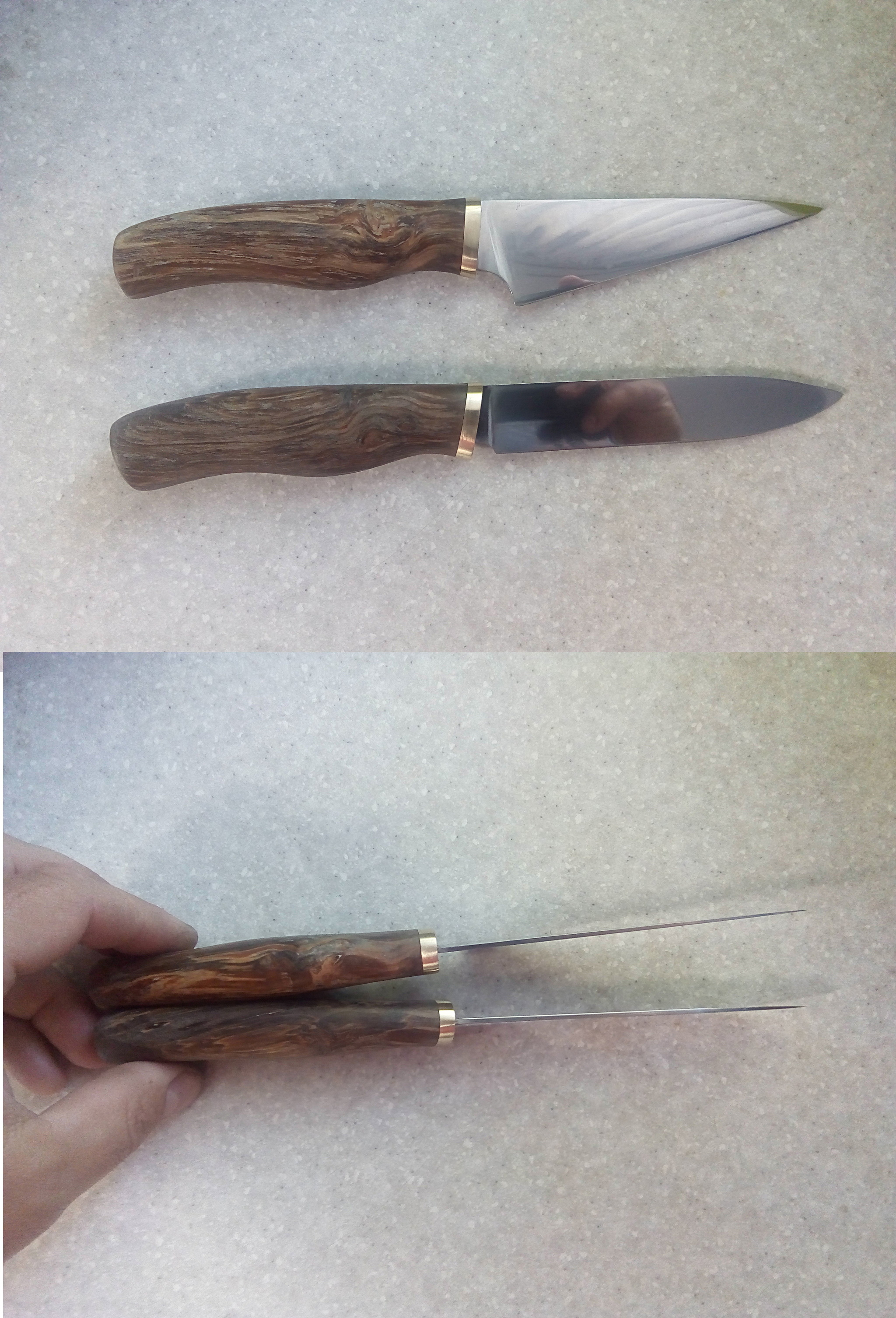 Two kitchen knives - My, Knife, Needlework with process, Kitchen knives, Longpost