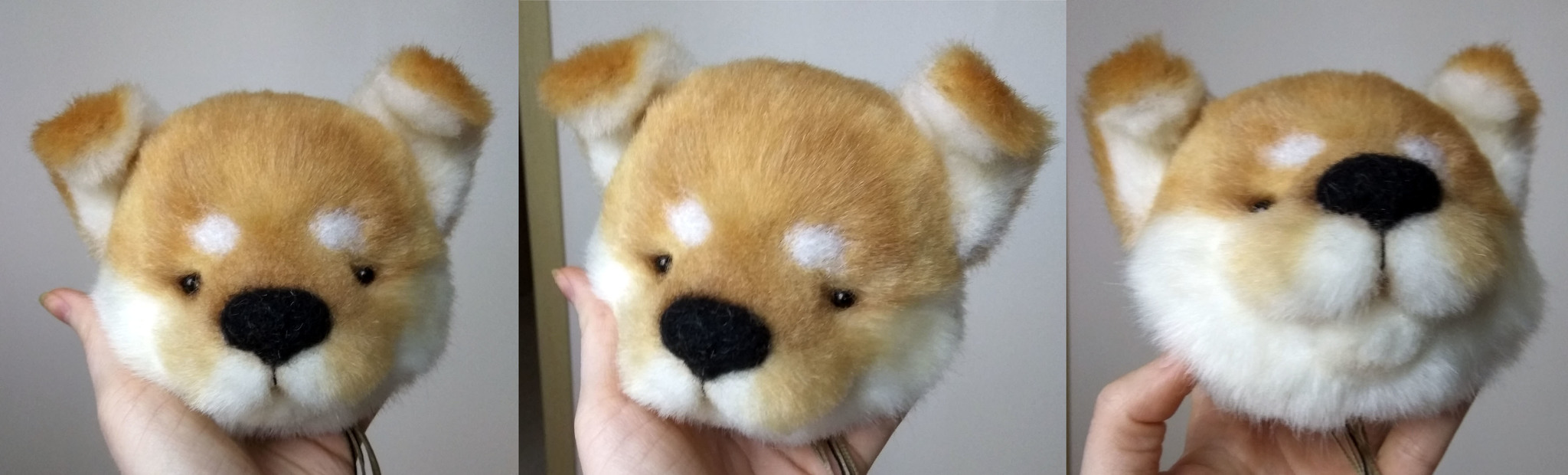 Small and proud Shiba Inu - My, Needlework with process, Hobby, Soft toy, With your own hands, Dog, Shiba Inu, Sewing, Hat with ear flaps, Longpost