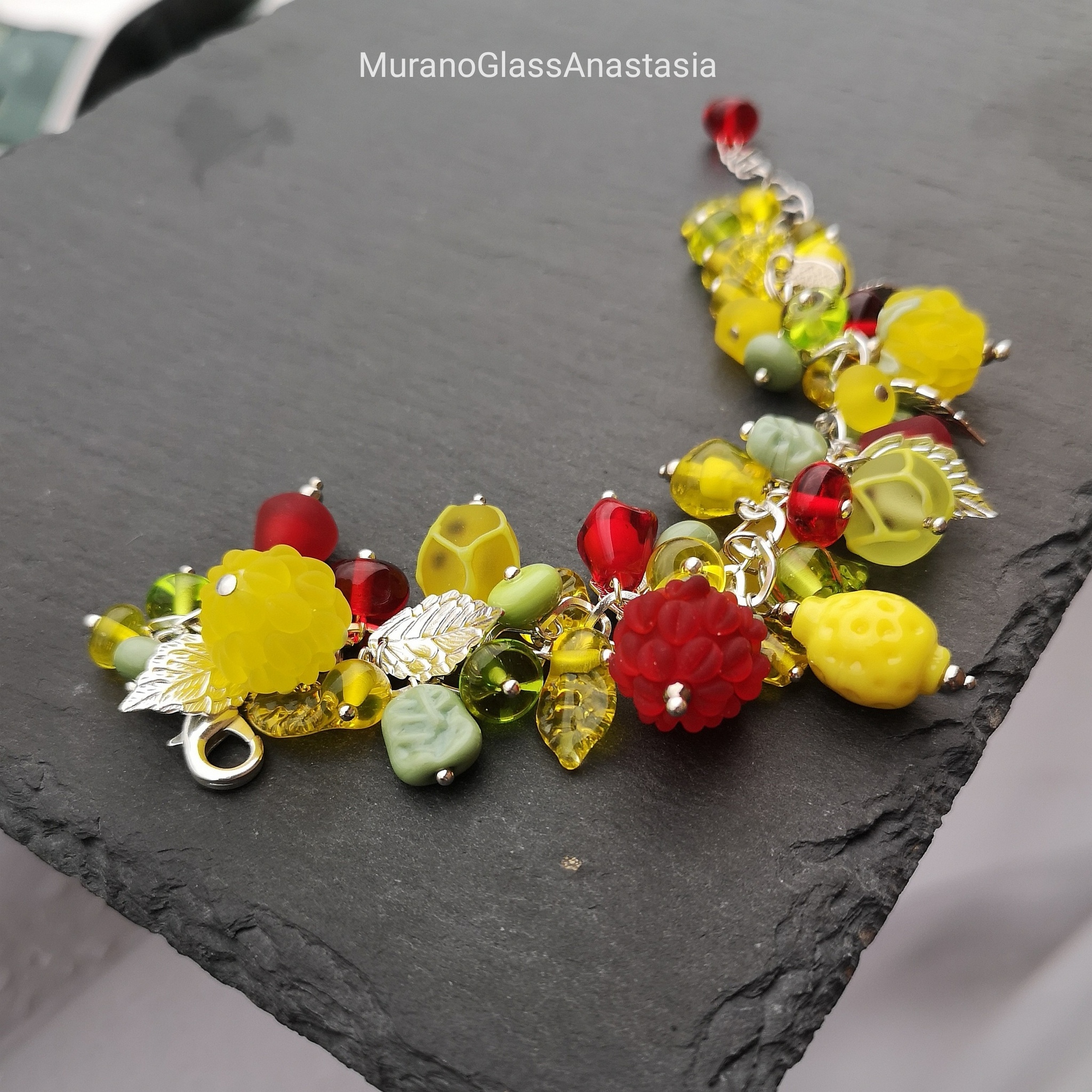 All sorts of berries - My, Needlework without process, Lampwork, Murano glass, Handmade, Longpost