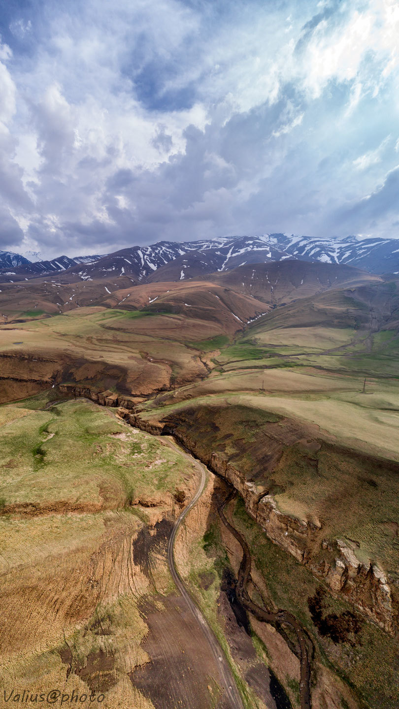 Panorama over the mountains 2 - My, The photo, Quadcopter, Dagestan, Landscape, The mountains, Панорама, Travels, Longpost