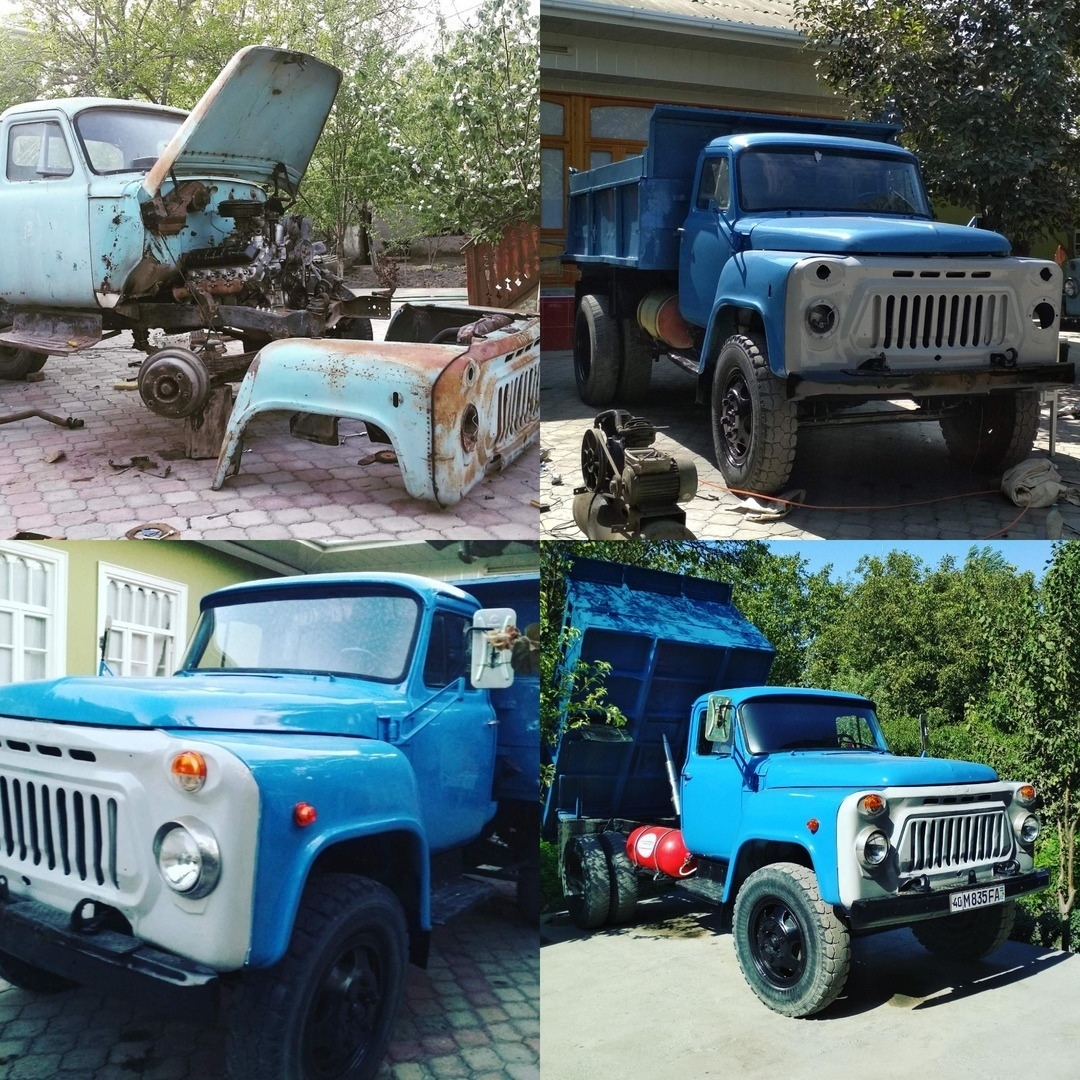 The master's work is afraid - Auto, Gas, Repair, Truck, The photo, Recovery