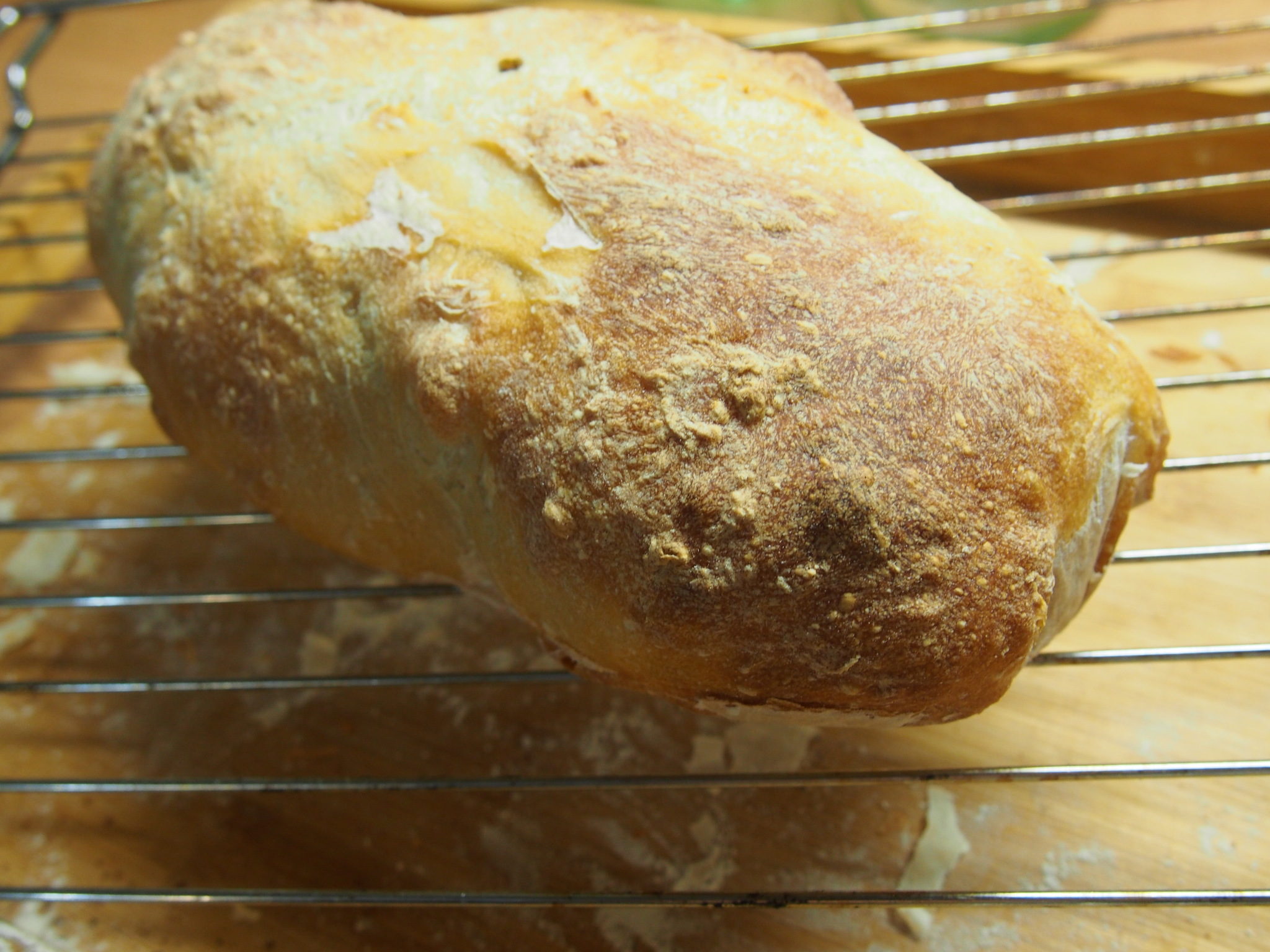 Baguette with long cold fermentation - My, Bread, Recipe, Craft, Video, Longpost, Bakery products, Baguette, Food, Cooking