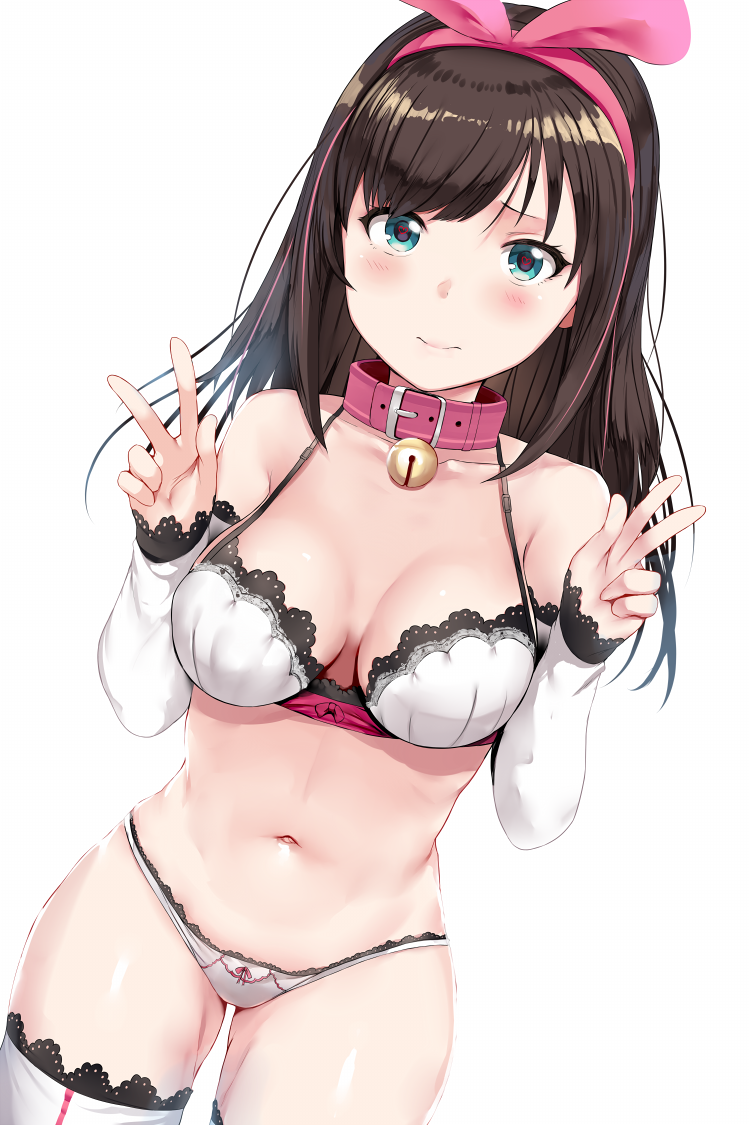 Art's by Hews - NSFW, Anime, Anime art, Underwear, Booty, Swimsuit, Animal ears, Cat keyhole bra, Longpost, Hews