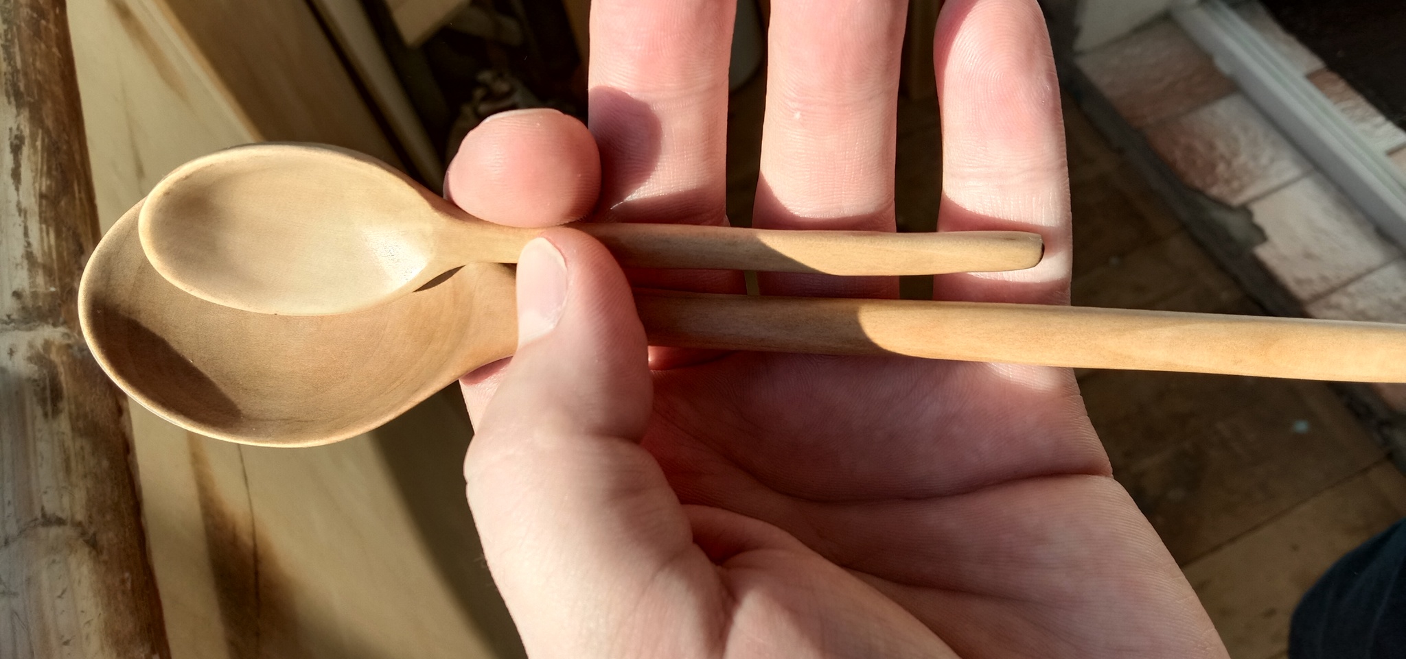 Pear spoons - My, With your own hands, Needlework without process, Woodworking, Longpost