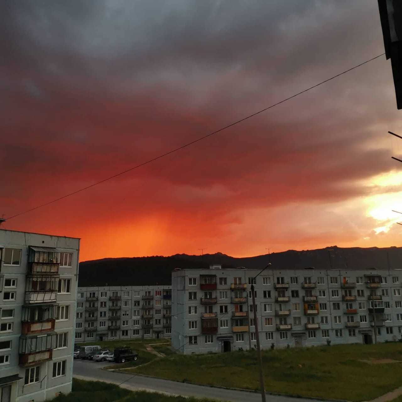 Rain in the Urals - My, Sky, Ural, Longpost