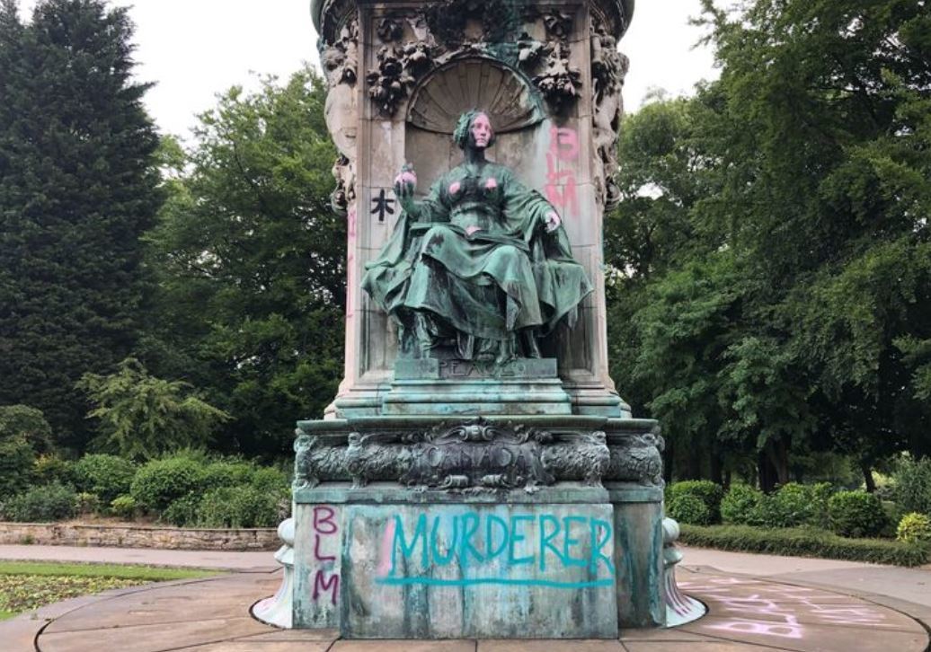 Improving the lives of blacks the right way - Great Britain, USA, Monument, Demolition, Longpost, The photo, Video, Black lives matter, Death of George Floyd, Politics