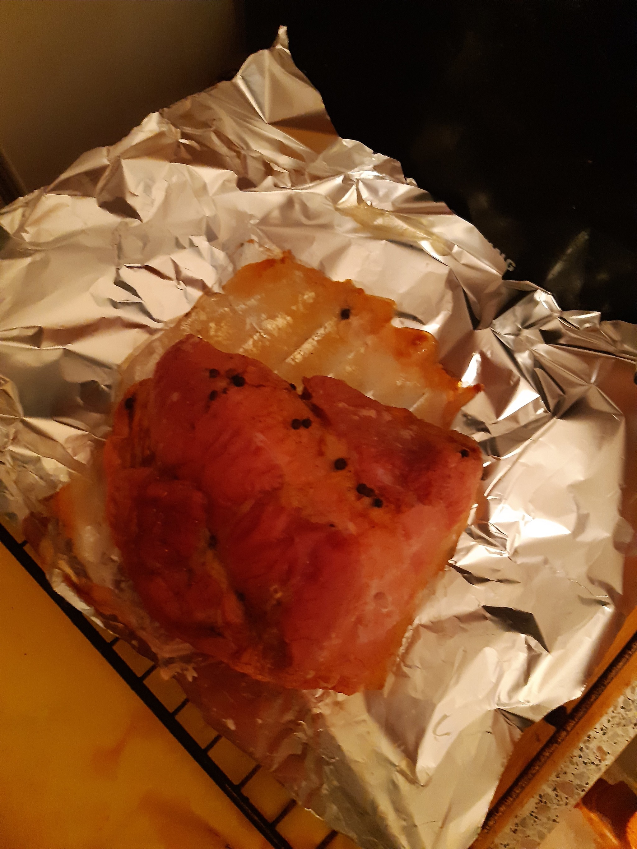 Ham - My, Men's cooking, Ham, Breakfast, Snack, Longpost, Mat, Recipe, Meat, Marinade