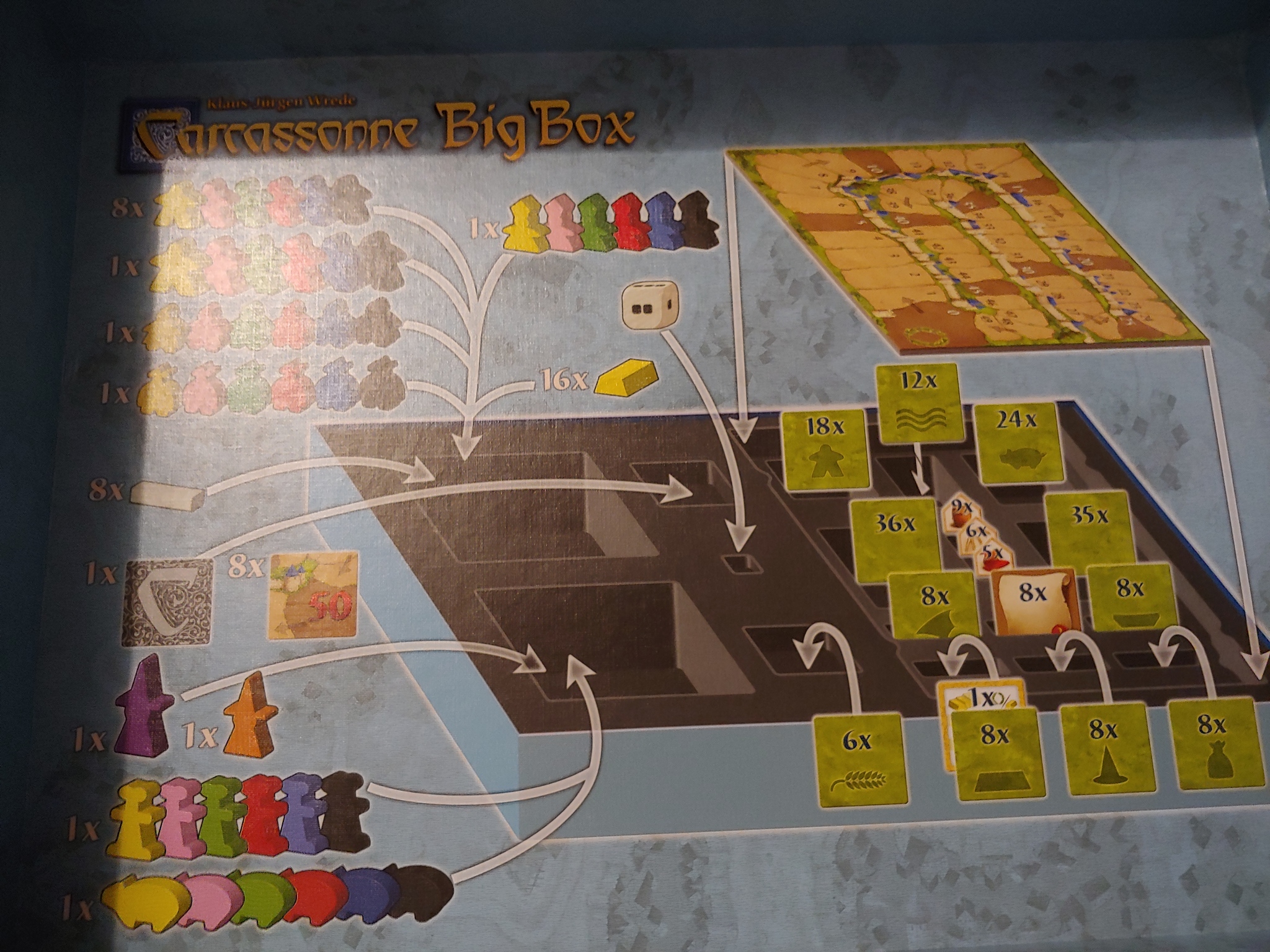 Carcassonne of a sick man - My, Board games, Carcassonne, Organizer, Carcassonne, Longpost