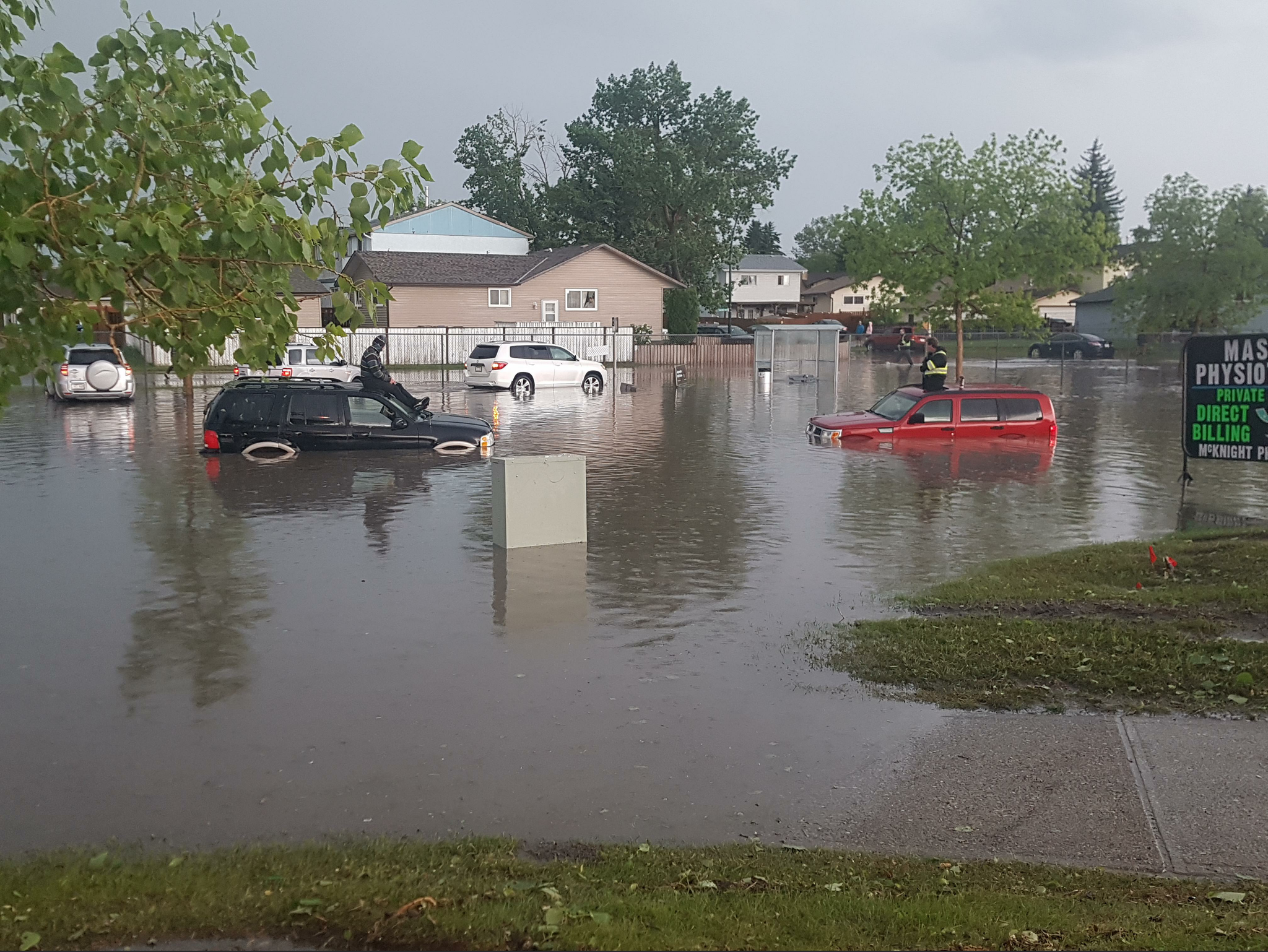 Aftermath of today's minor 10-minute storm in Calgary, Canada - Canada, Calgary, Hurricane, Hail, Weather, Consequences, Destruction, Reddit, Longpost