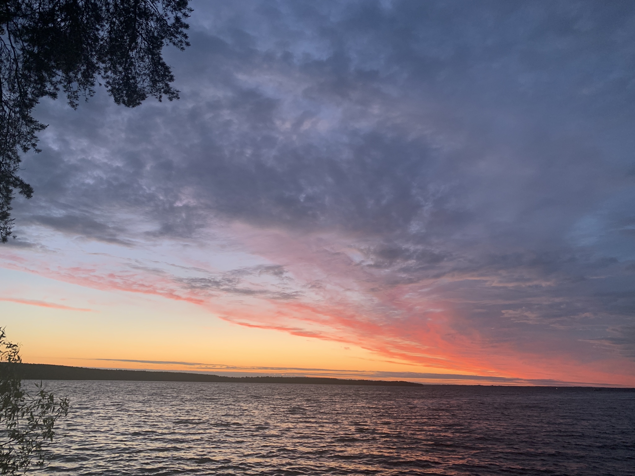 Sunset/dawn on the Volga - My, Nature, Longpost, Volga river