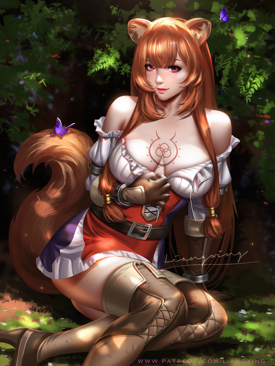 Raphi подросла) - Anime Art, Аниме, Raphtalia, Tate no Yuusha no Nariagari, Animal Ears