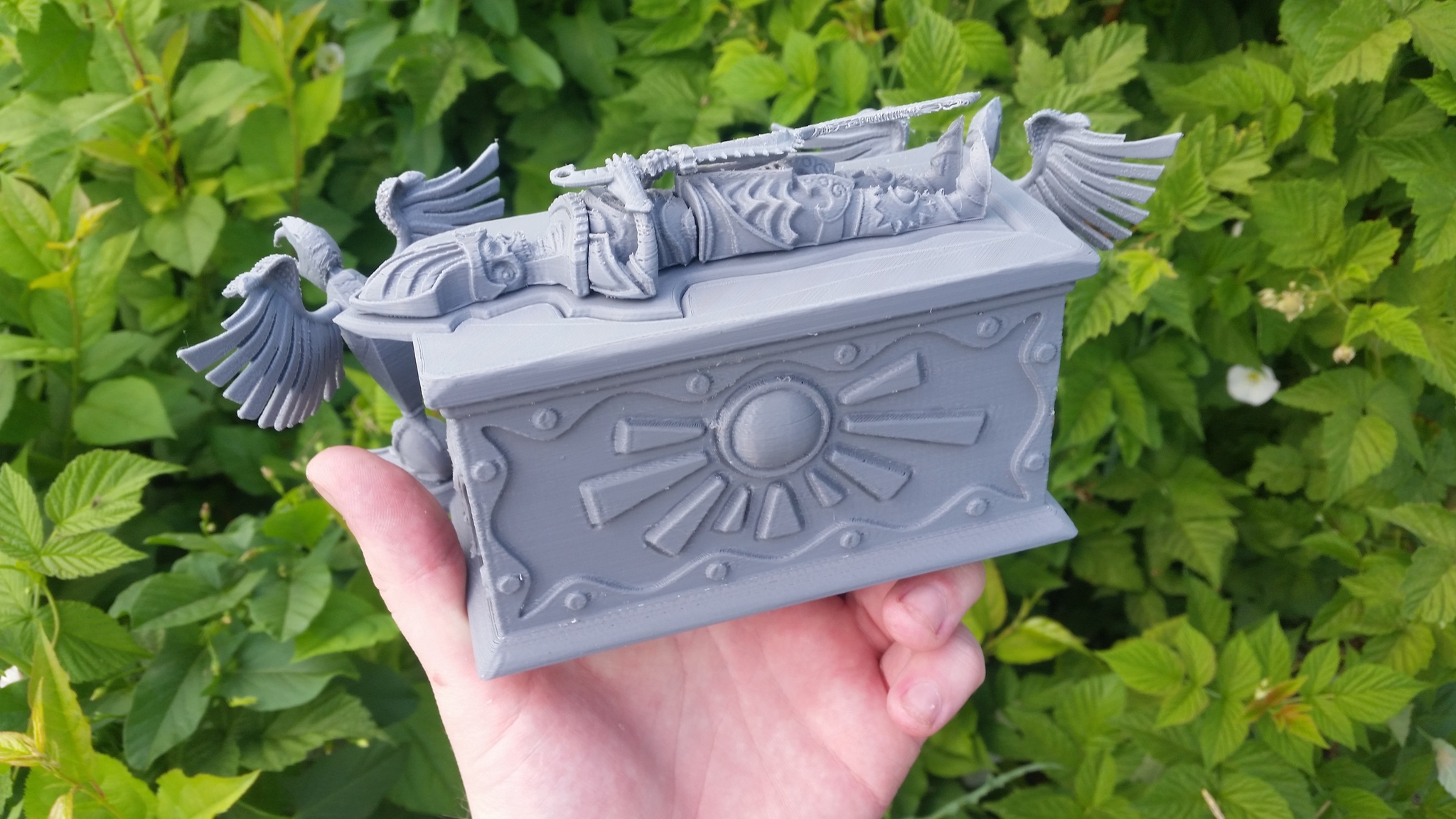 Designed and printed a desert chest - My, 3D печать, 3D, 3D modeling, Box, Pharaoh, Sarcophagus, 3D printer, Longpost